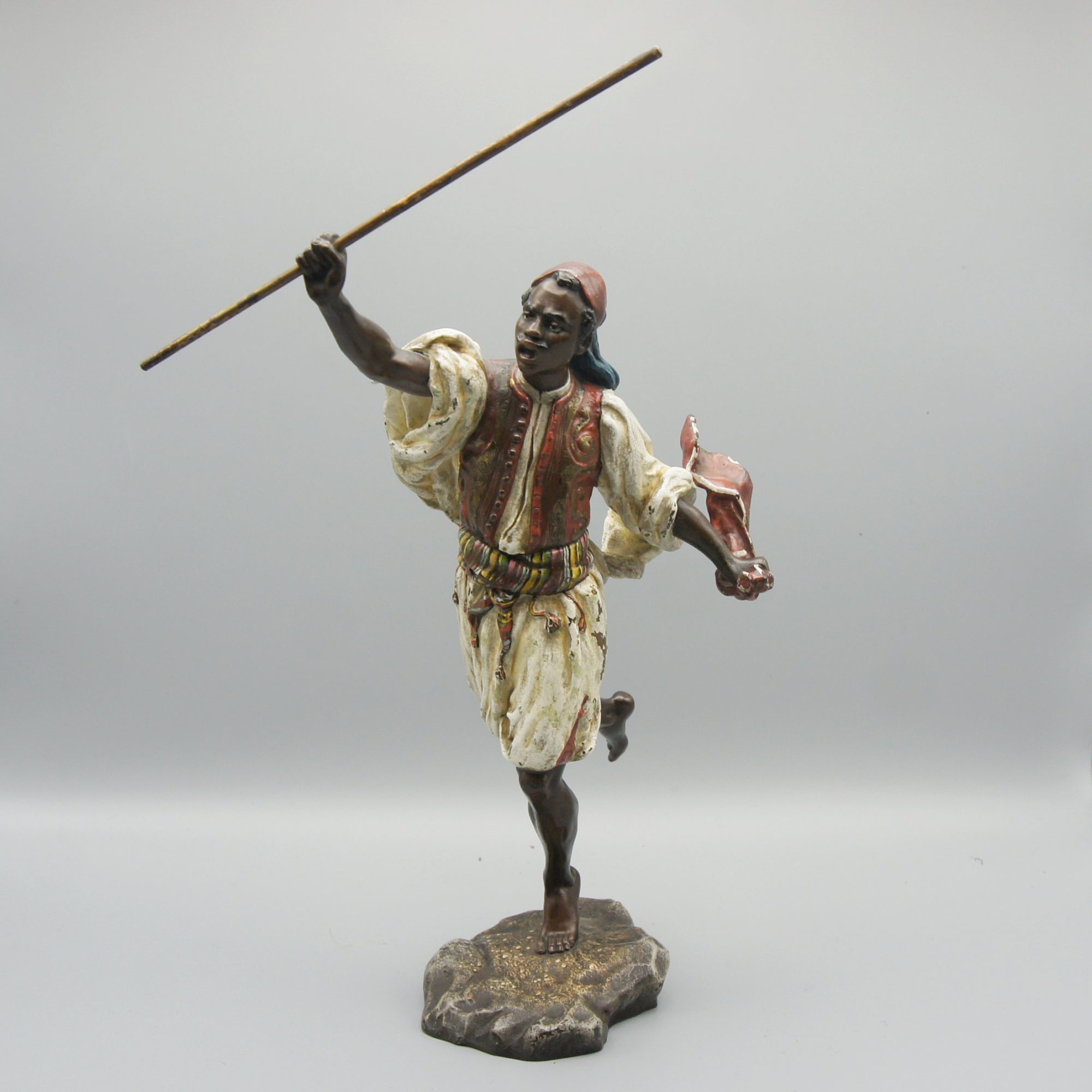 Original Franz Bergman Sculpture 'Runnin Man' Franz Bergman - Markies Antiques Ltd