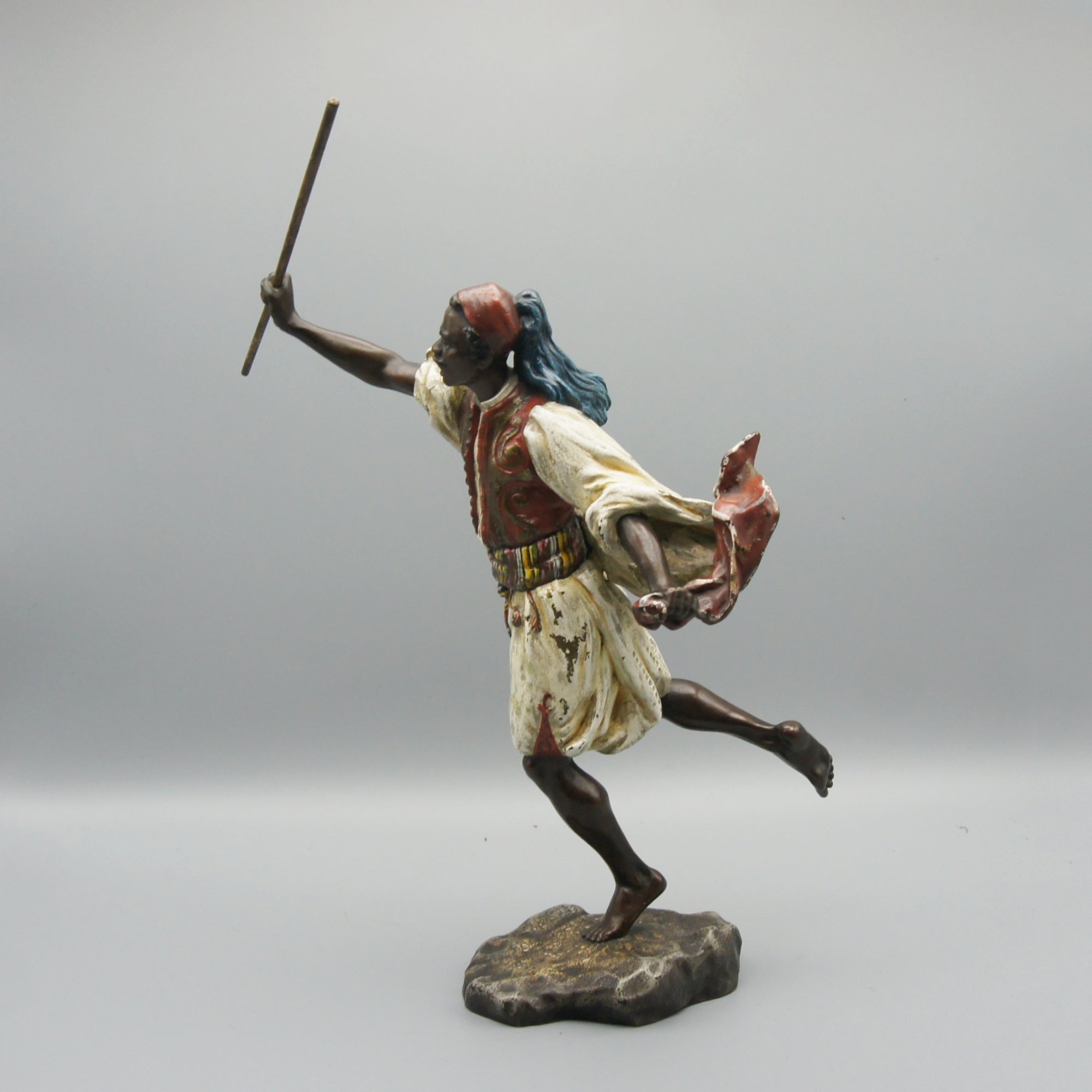 Original Franz Bergman Sculpture 'Runnin Man' Franz Bergman - Markies Antiques Ltd