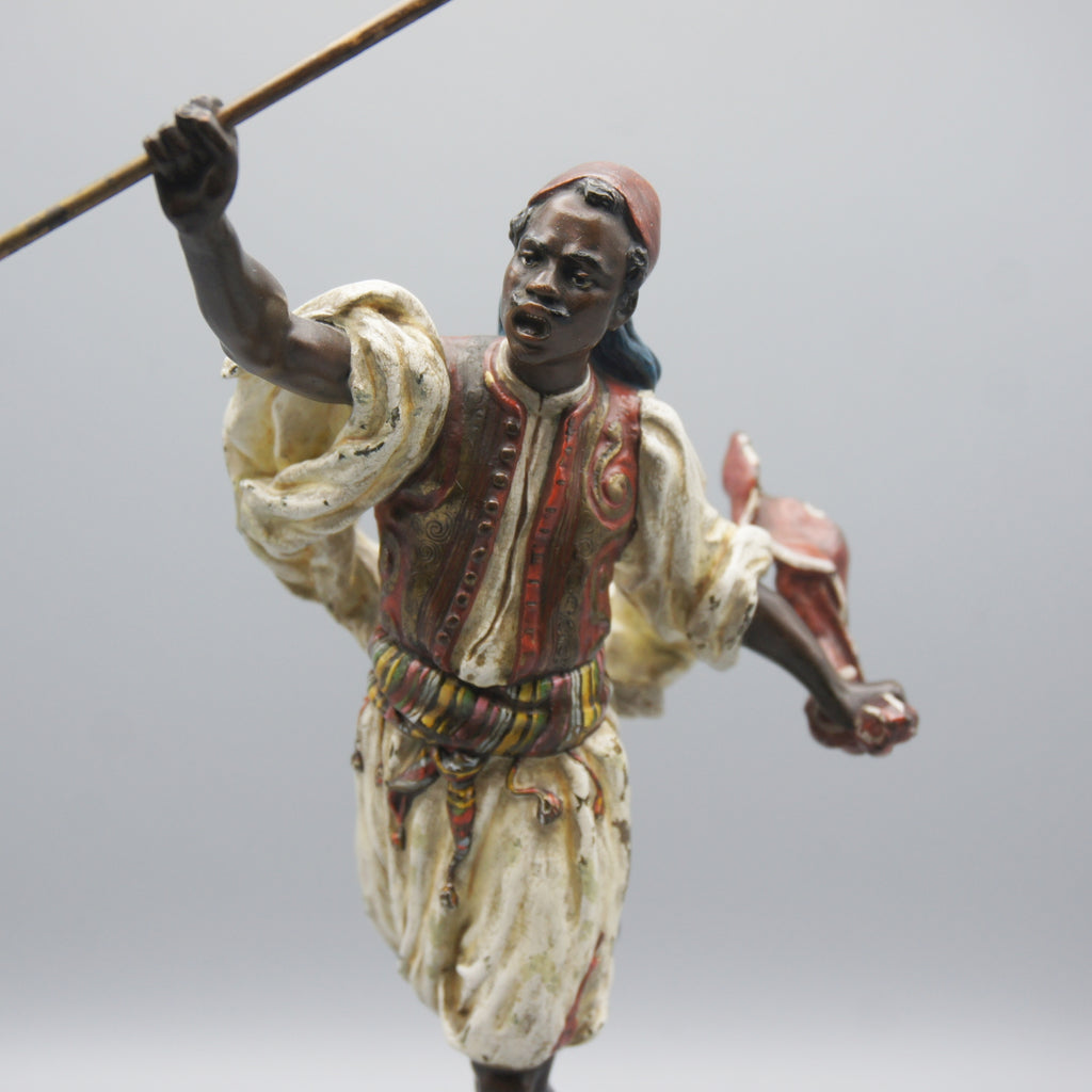 Original Franz Bergman Sculpture 'Runnin Man' Franz Bergman - Markies Antiques Ltd