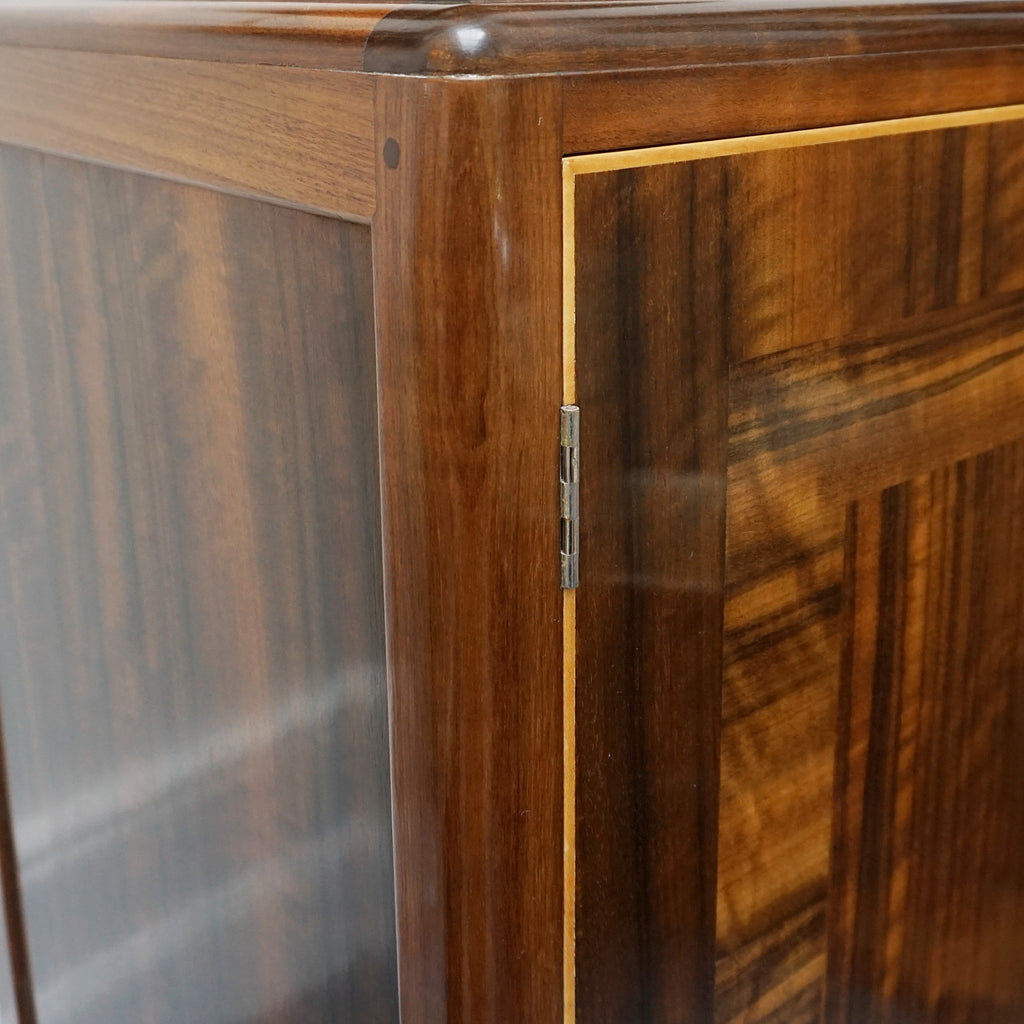 Art Deco Linen Press by Betty Joel. Original Shell Handles, Macassar Ebony eith Walnut. 1930s Dresser - Jeroen Markies Art Deco