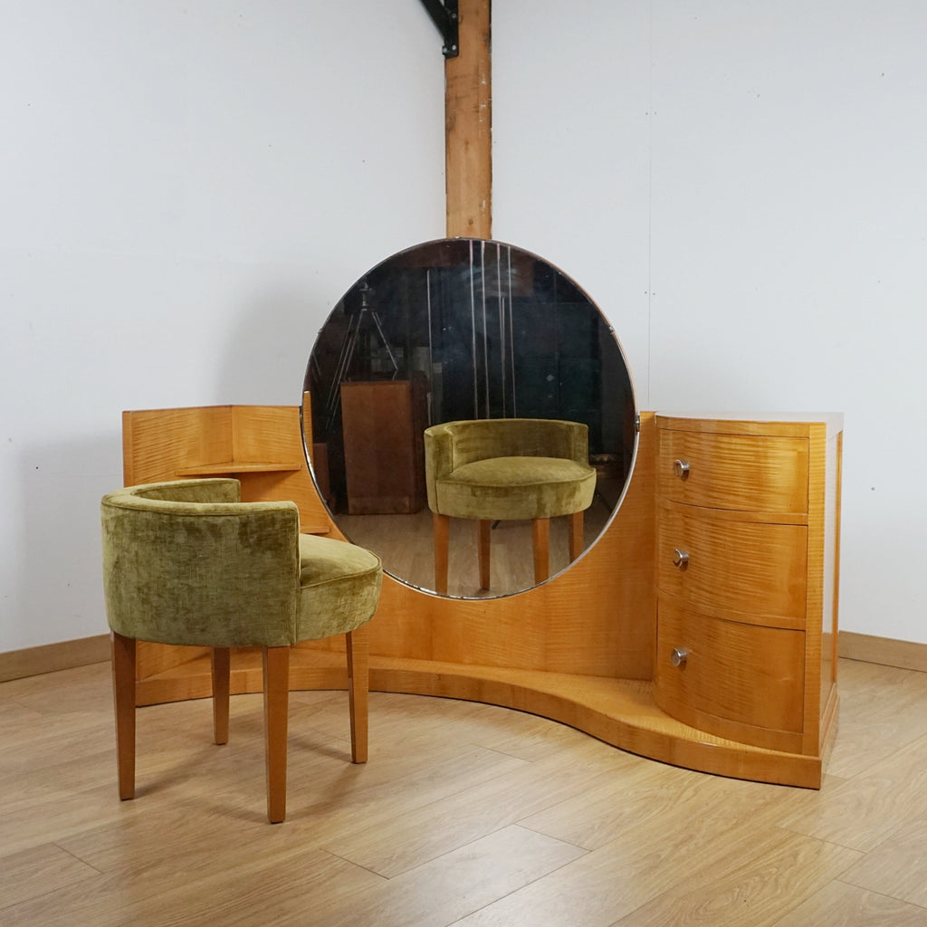 An Art Deco Dressing Table and Stool by Betty Joel