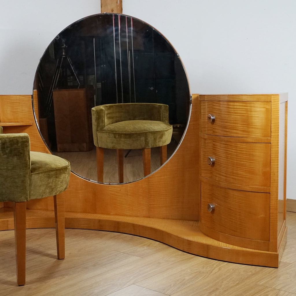 An Art Deco Dressing Table and Stool by Betty Joel