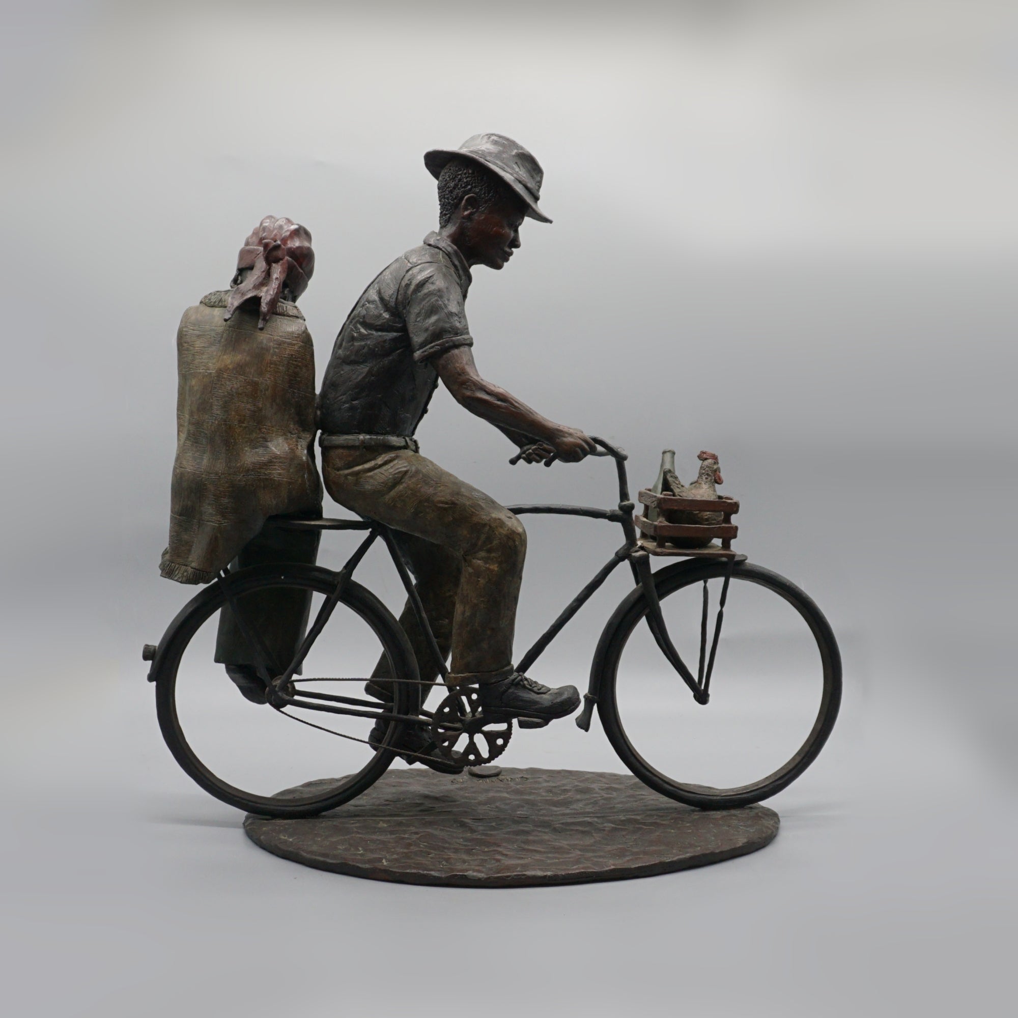 'After the Market' South African Bronze Sculpture by Louis Chanu - Jeroen Markies Art Deco