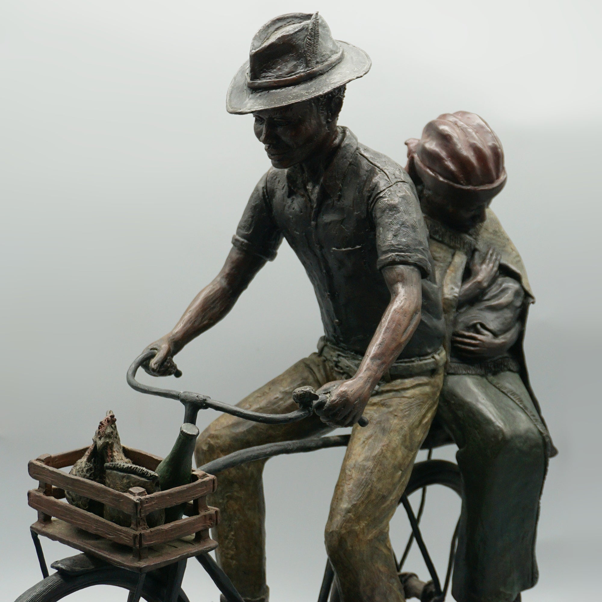'After the Market' South African Bronze Sculpture by Louis Chanu - Jeroen Markies Art Deco