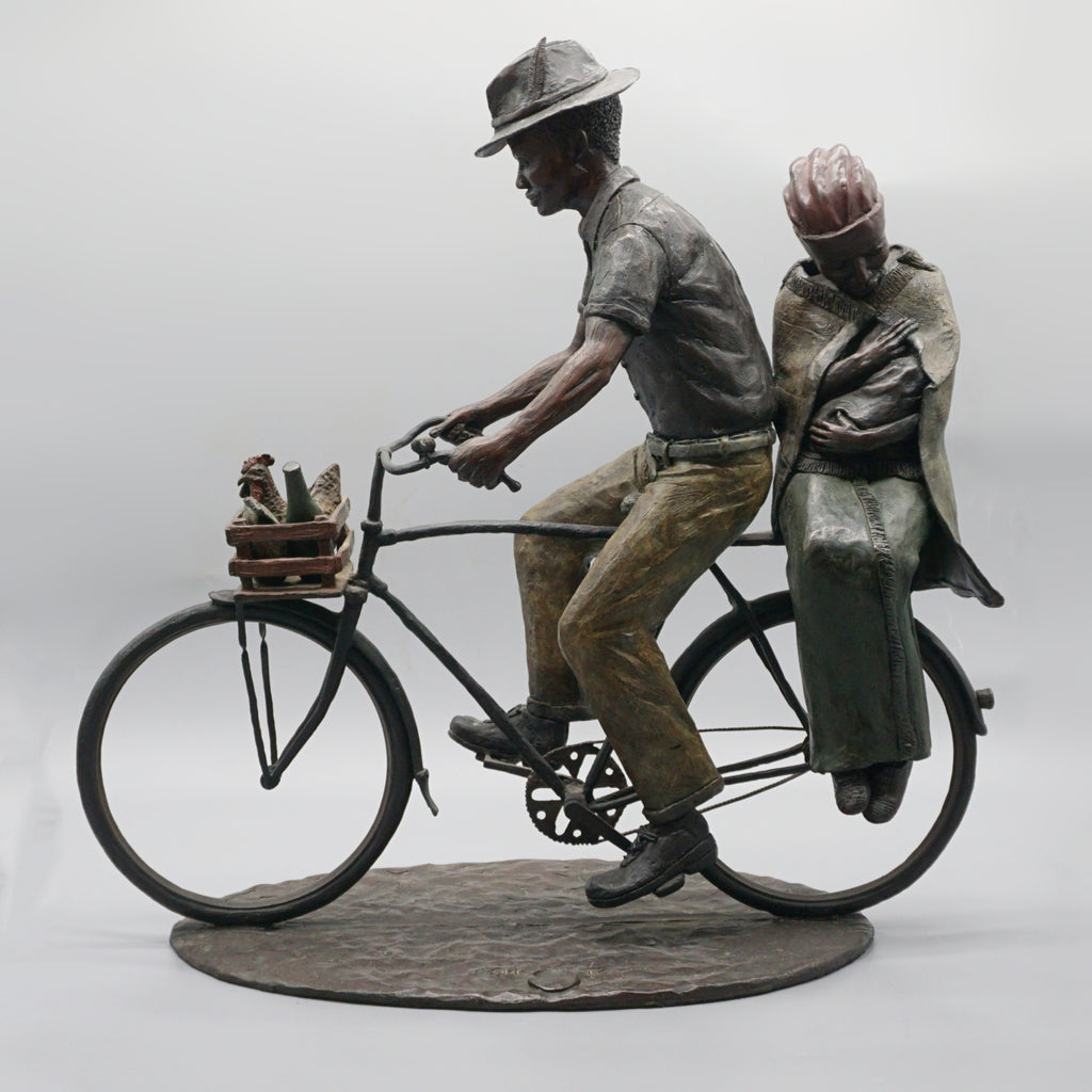 'After the Market' South African Bronze Sculpture by Louis Chanu - Jeroen Markies Art Deco