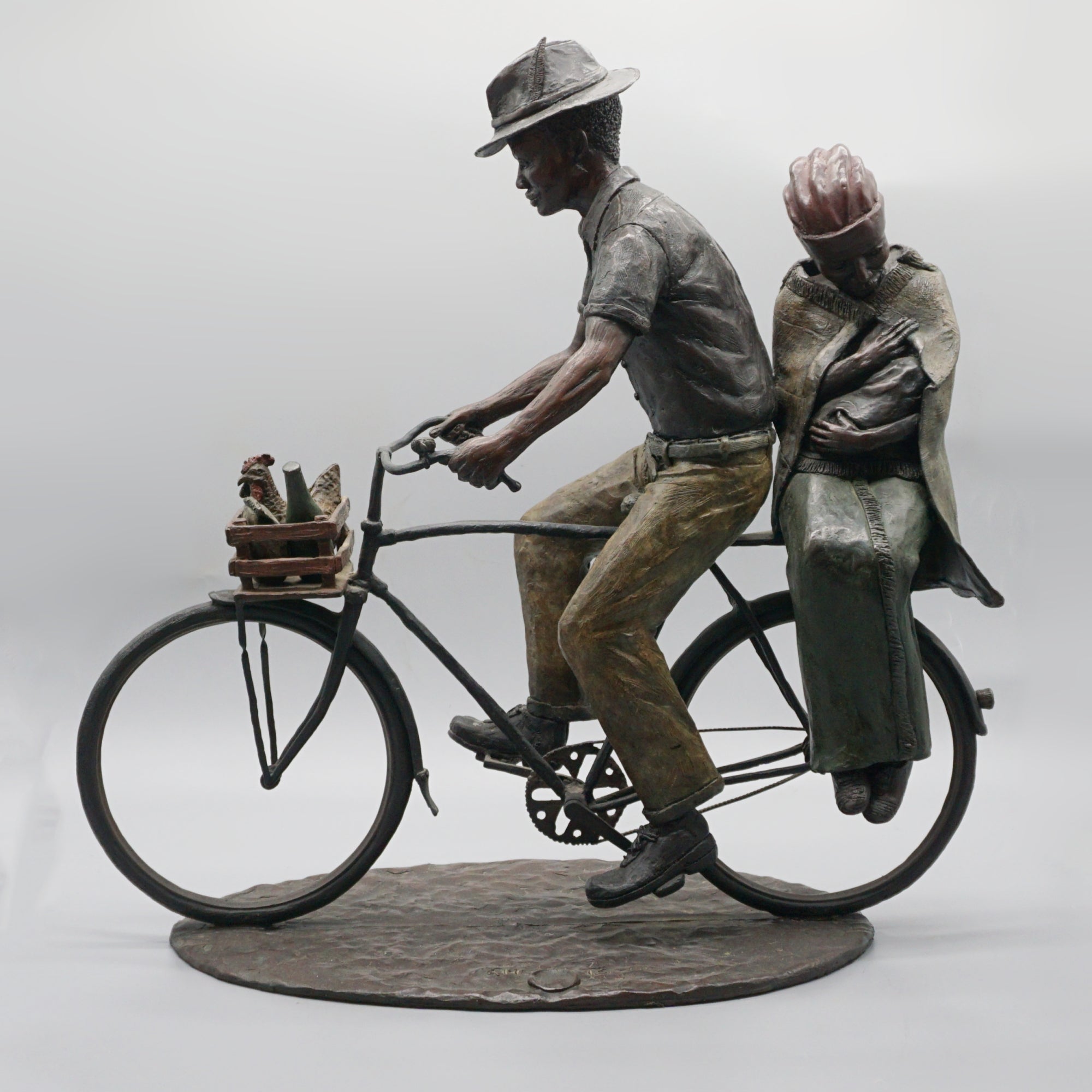'After the Market' South African Bronze Sculpture by Louis Chanu - Jeroen Markies Art Deco