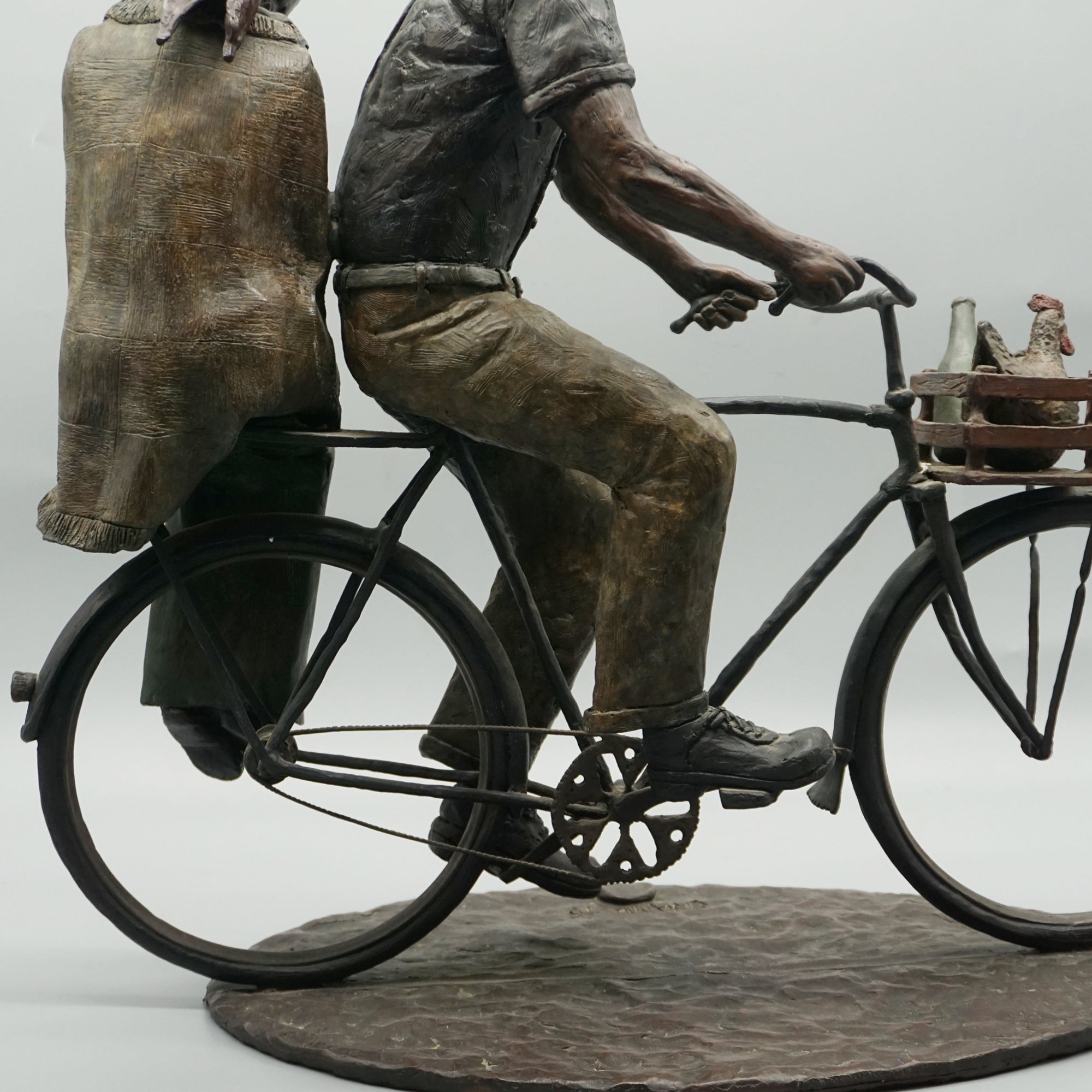 'After the Market' South African Bronze Sculpture by Louis Chanu - Jeroen Markies Art Deco
