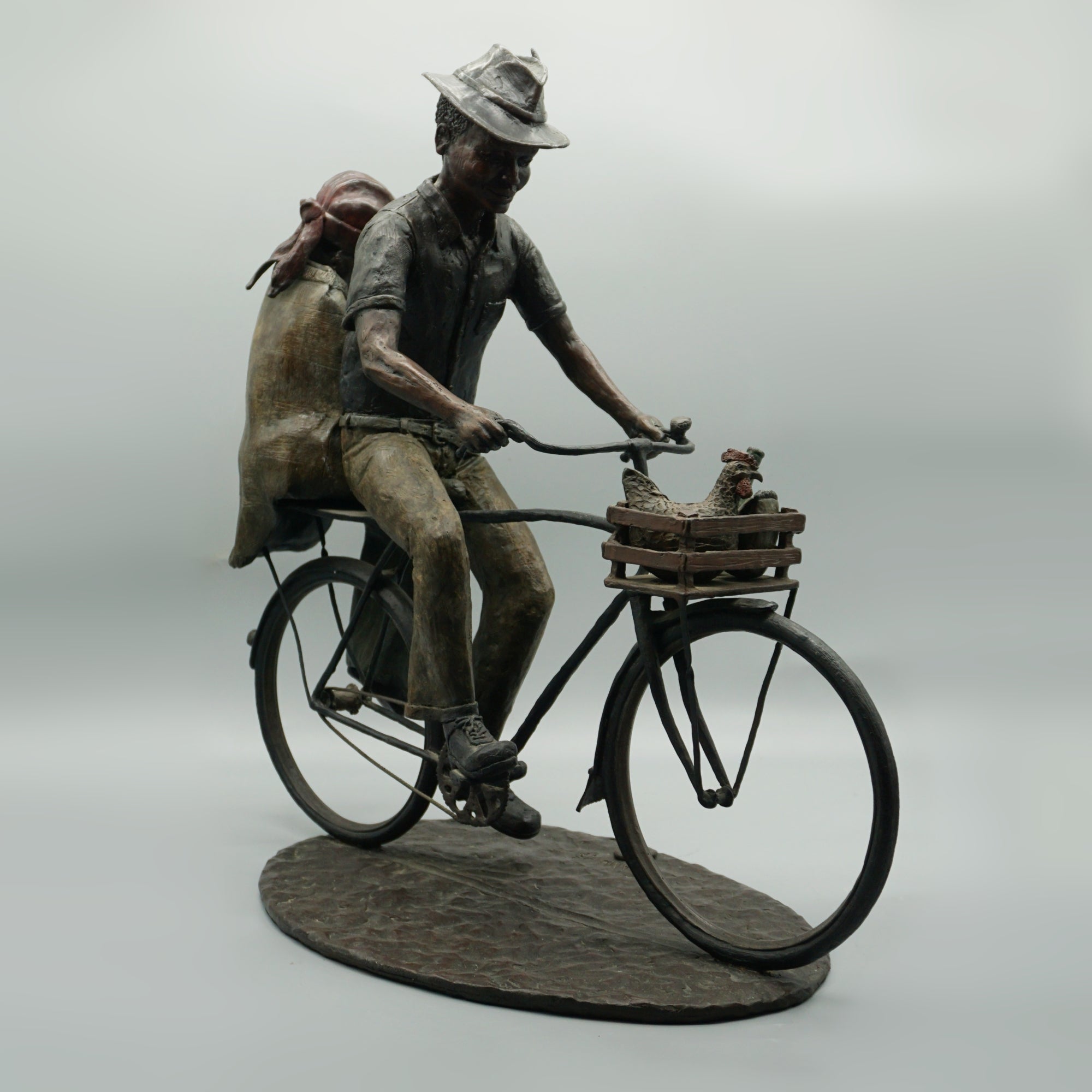 'After the Market' South African Bronze Sculpture by Louis Chanu - Jeroen Markies Art Deco