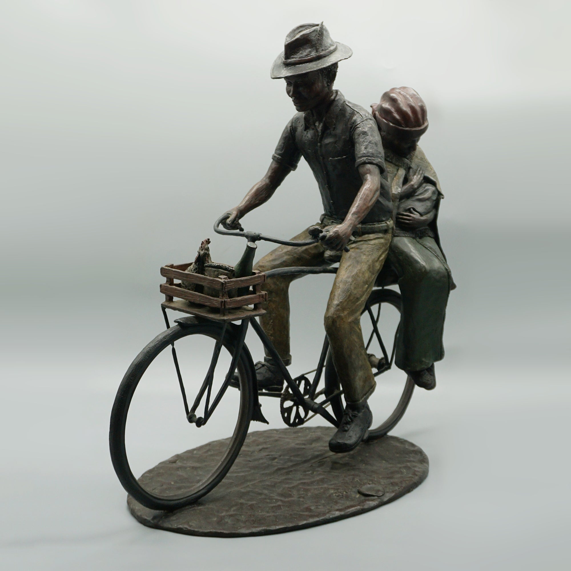 'After the Market' South African Bronze Sculpture by Louis Chanu - Jeroen Markies Art Deco
