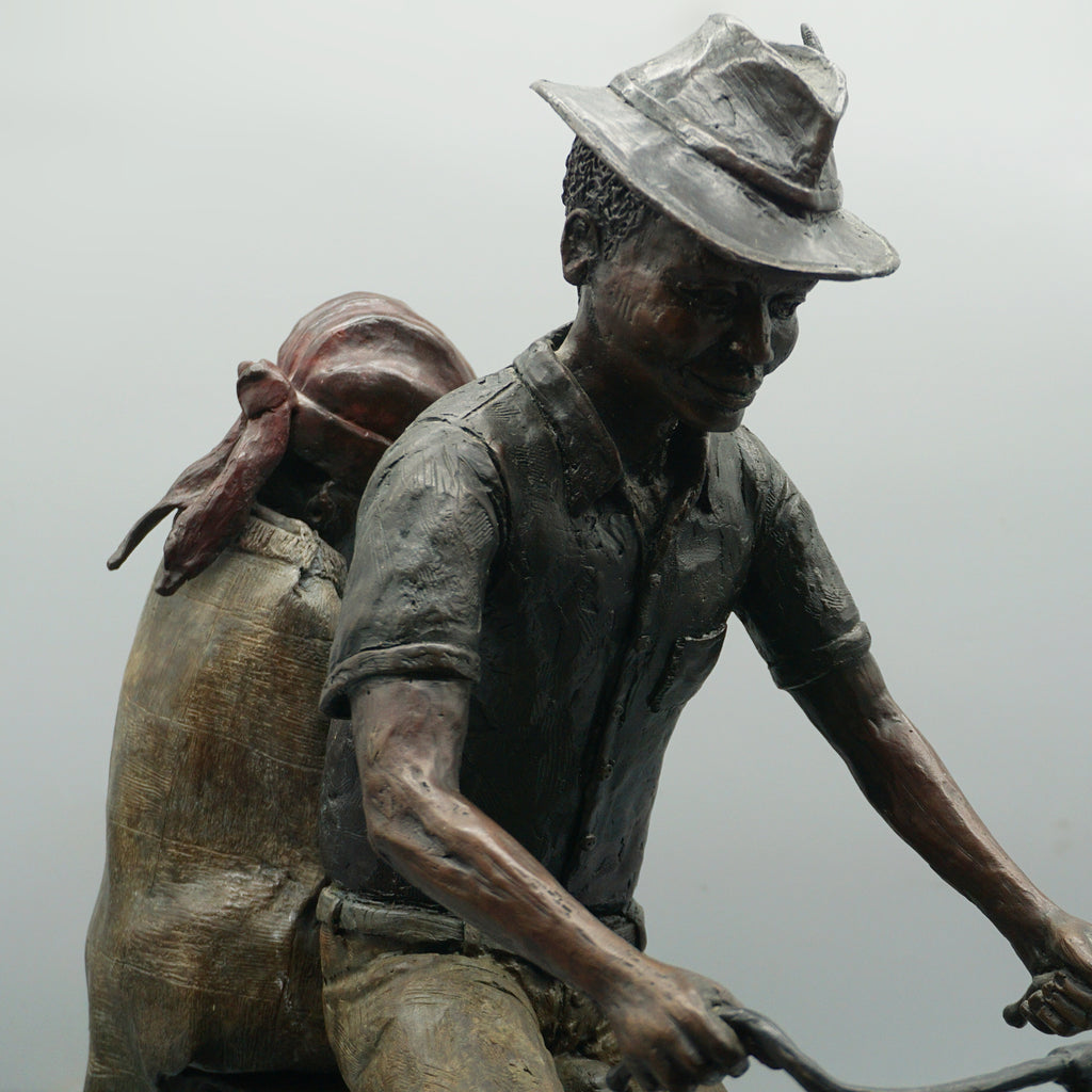 'After the Market' South African Bronze Sculpture by Louis Chanu - Jeroen Markies Art Deco