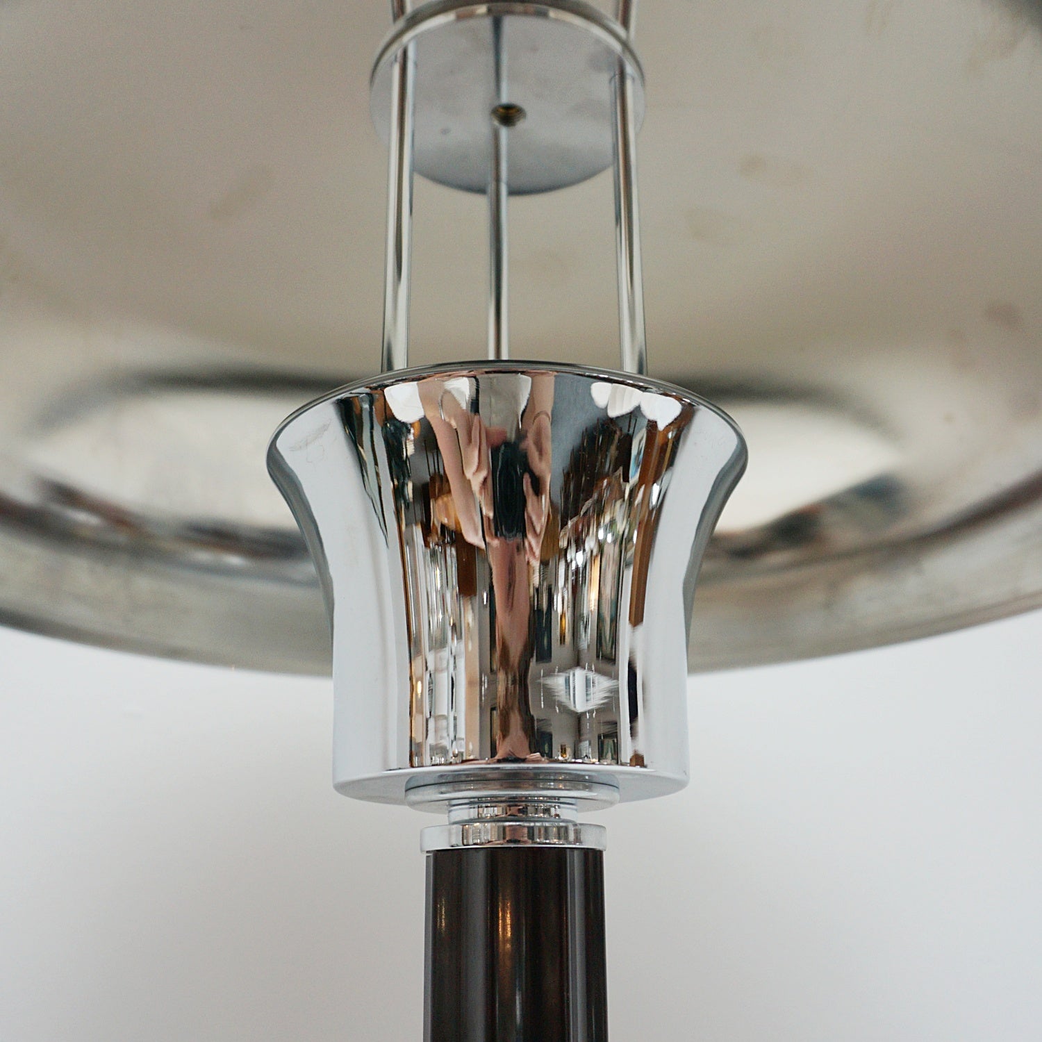 Pair of Chromed lamps with black bakelite stem - Jeroen Markies Art Deco