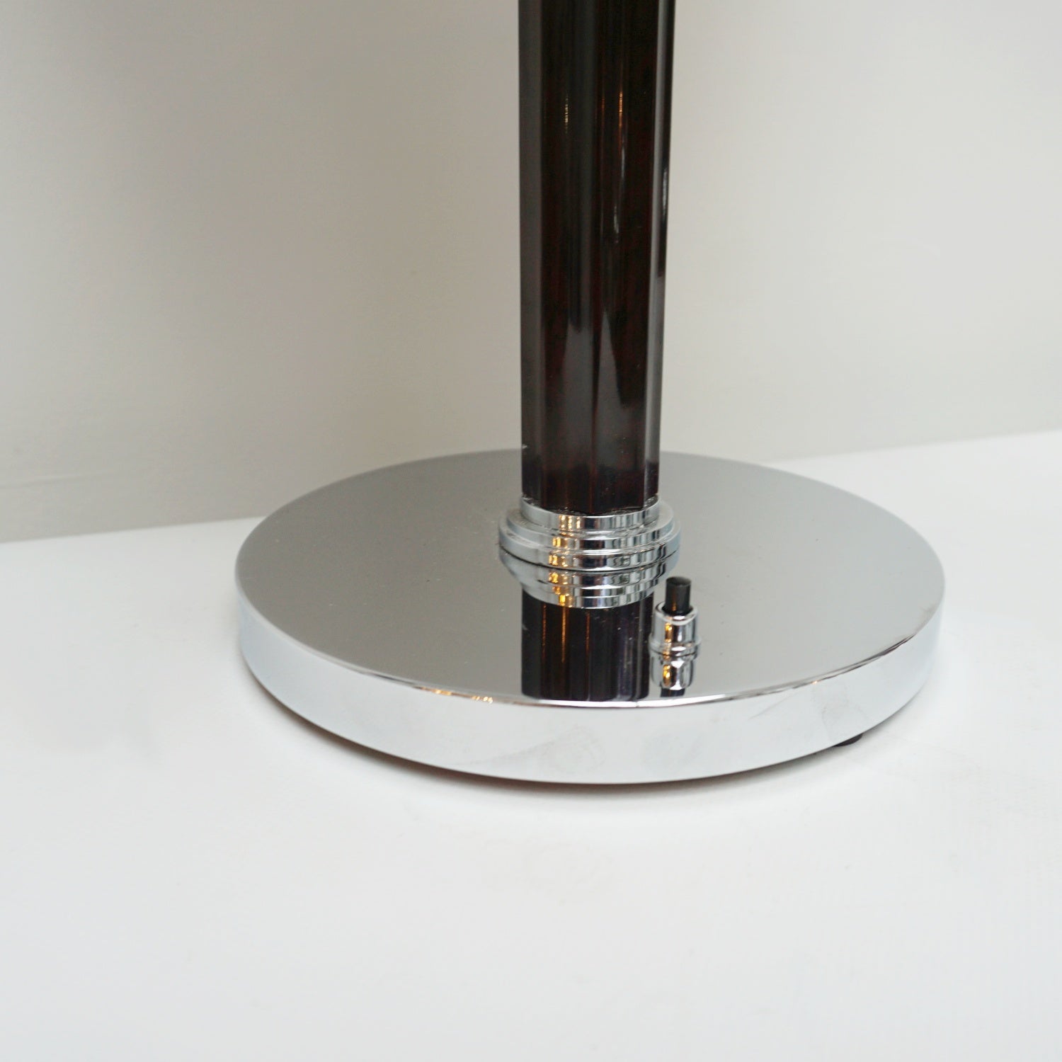 Pair of Chromed lamps with black bakelite stem - Jeroen Markies Art Deco