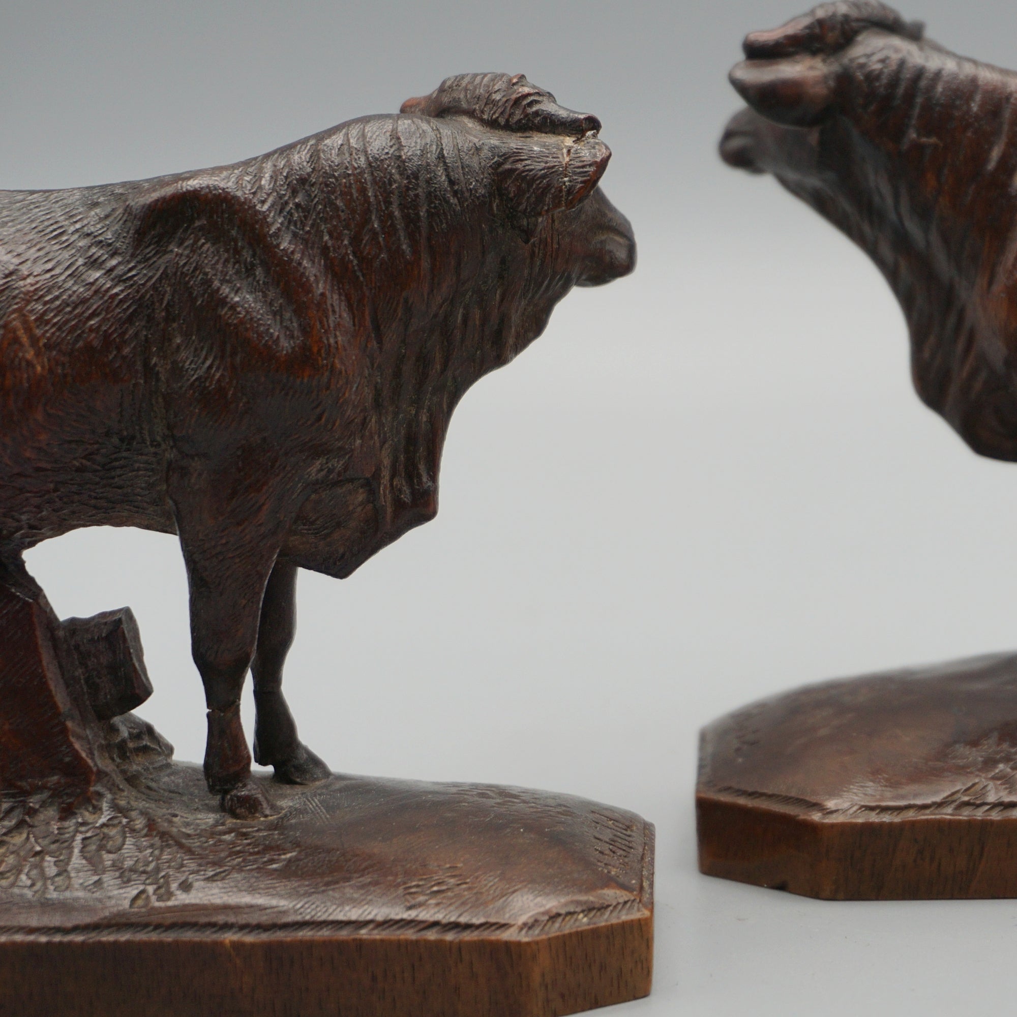 Black Forest Cow and Bull Circa 1900 - Jeroen Markies Art Deco
