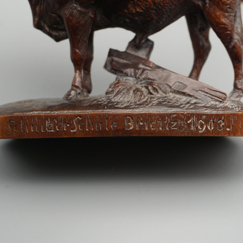 Black Forest Cow and Bull Circa 1900 - Jeroen Markies Art Deco