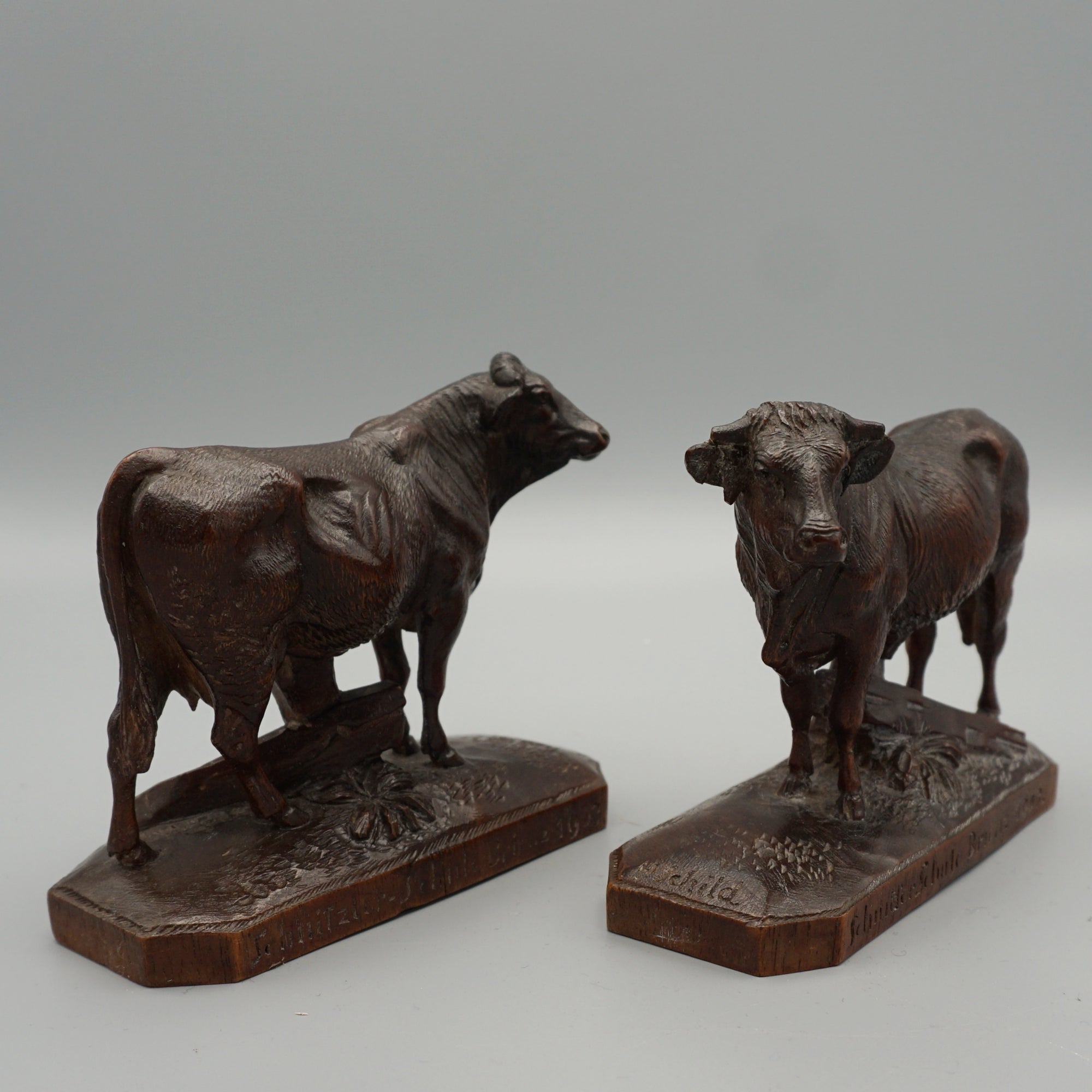 Back Forest Cow and Bull Circa 1900 - Jeroen Markies Art Deco