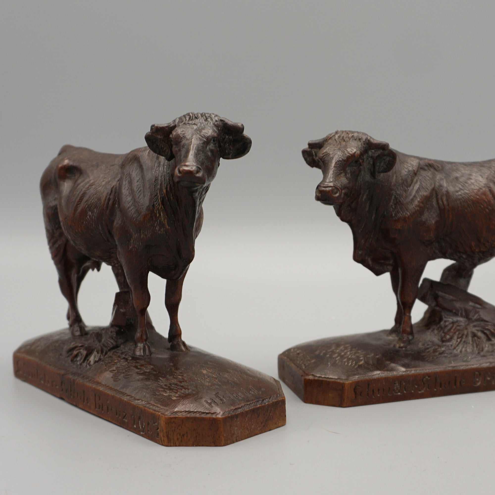 Back Forest Cow and Bull Circa 1900 - Jeroen Markies Art Deco