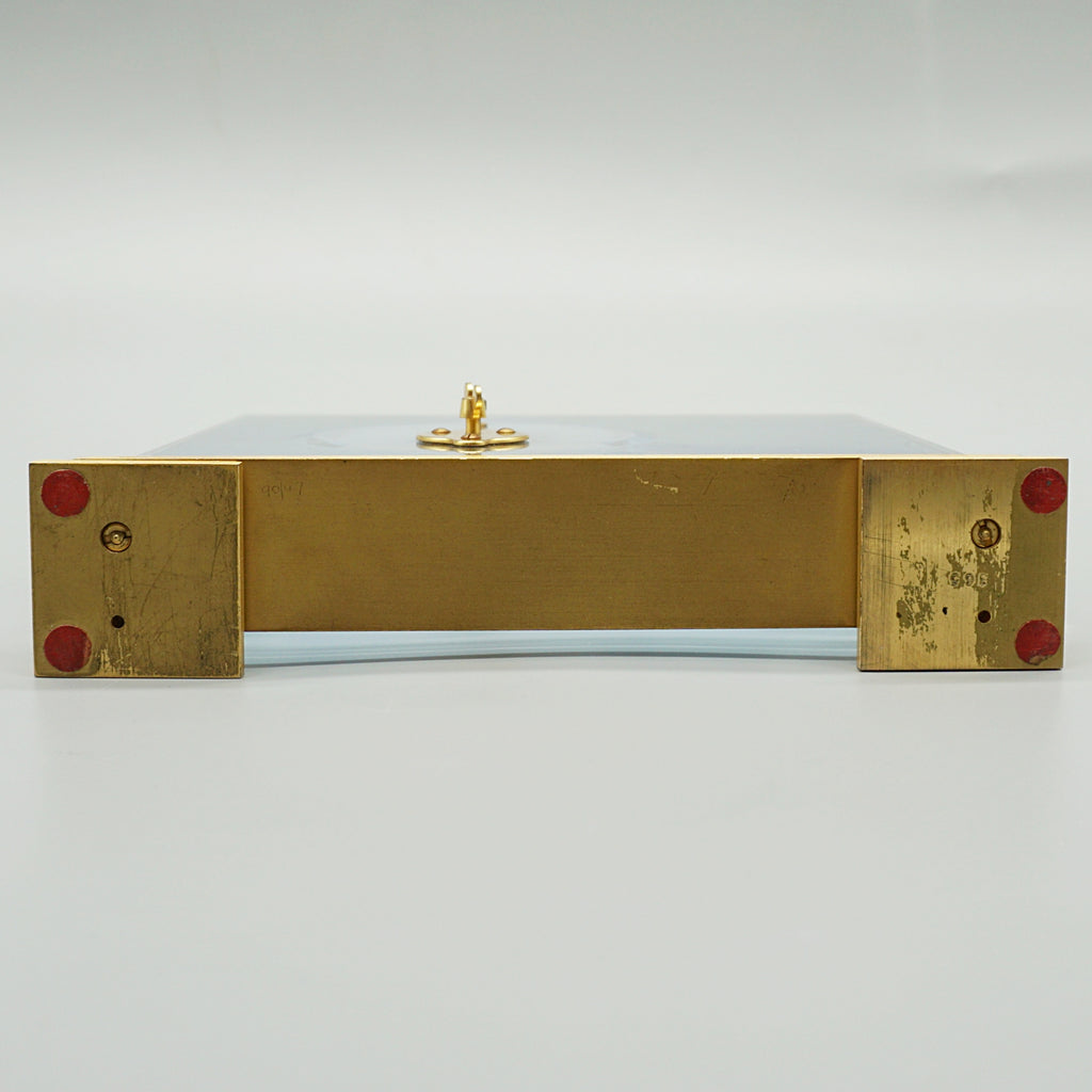 Mid Century Mantel Clock - Jaeger LeCoultre - Lucite - Brass - 1960s Swiss - Jeroen Markies Art Deco