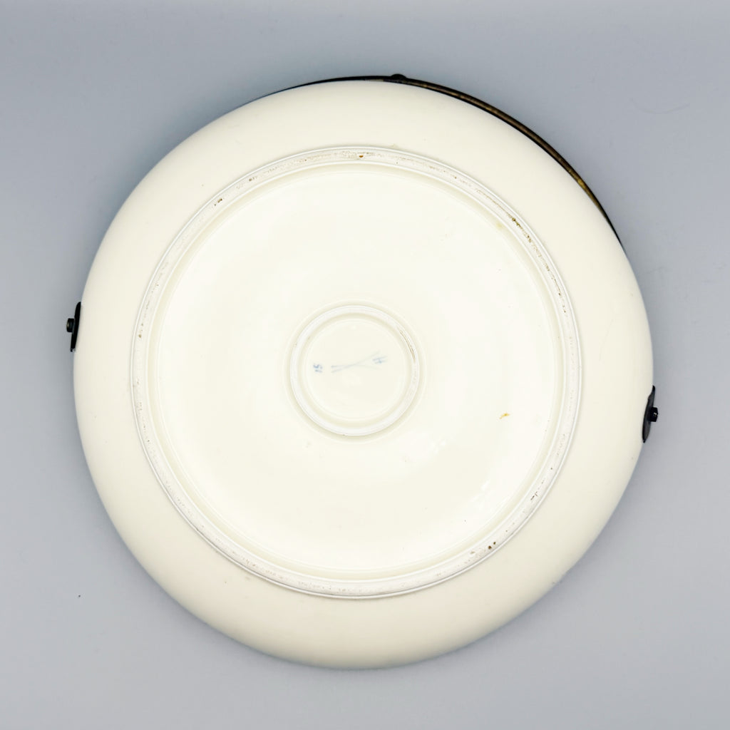 Late 19th-Century Meissen Underglaze Blue Kauffahrtei Seascape Charger with Strawflower Border