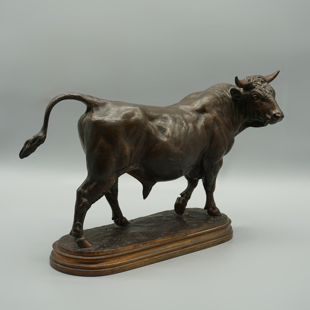 Mid 19th Century Bronze Sculptures of a Bull and a Cow by Isidore Bonheur - Jeroen Markies Art Deco