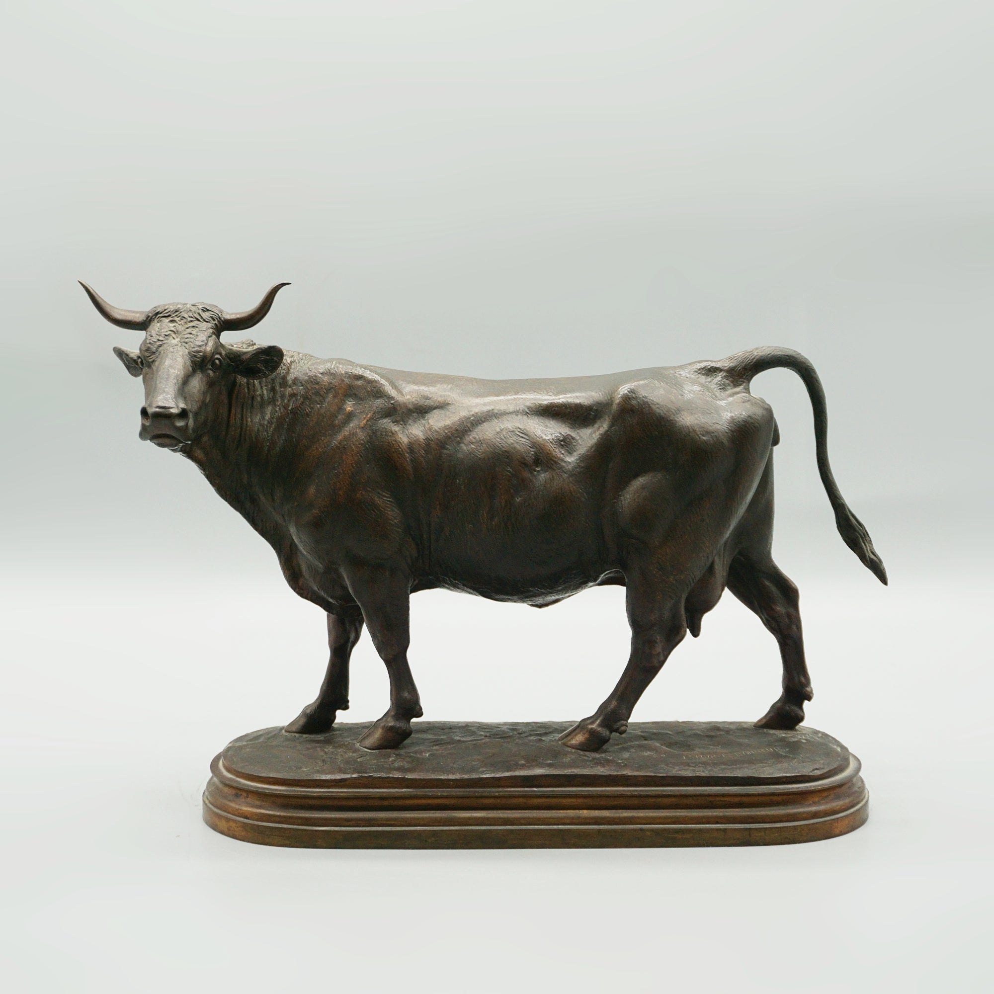 Mid 19th Century Bronze Sculptures of a Bull and a Cow by Isidore Bonheur - Jeroen Markies Art Deco