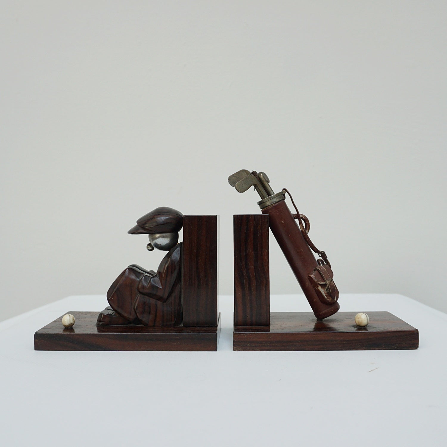 Golf Caddie Book Ends - Jeroen Markies Art Deco