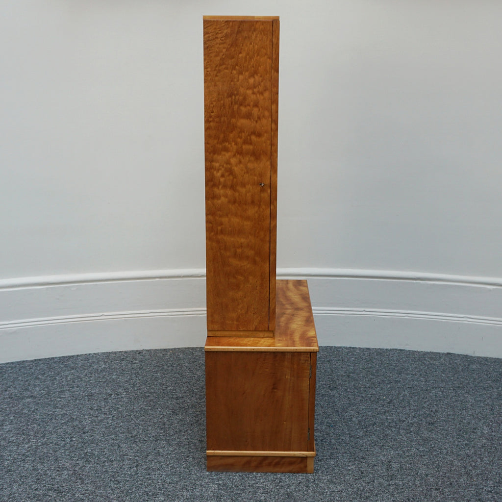 Vintage Art Deco Bookcase with Satin Birch Veneer - Jeroen Markies Art Deco