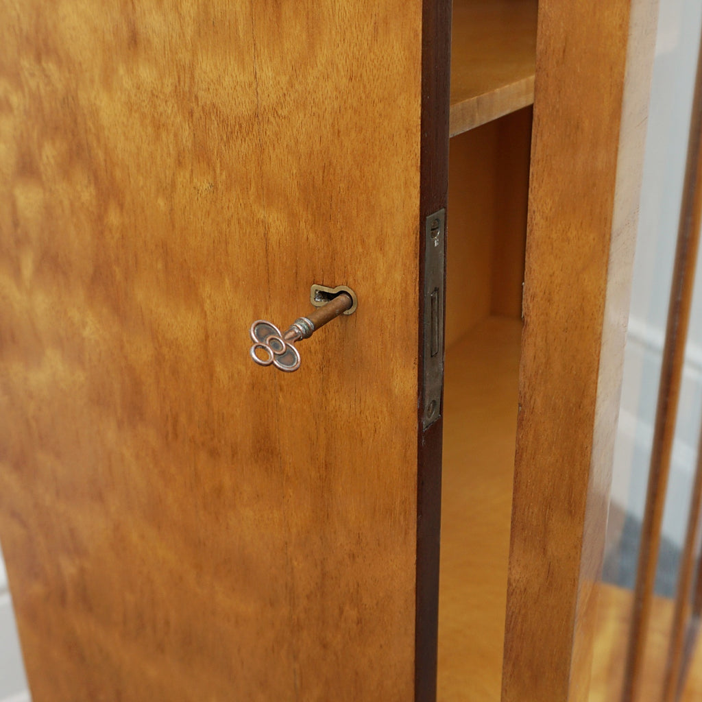 Vintage Art Deco Bookcase with Satin Birch Veneer - Jeroen Markies Art Deco