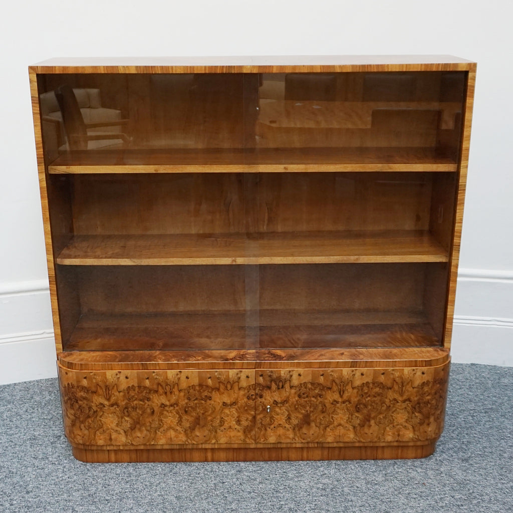 Original Walnut Art Deco Bookcase - Jeroen Markies Art Deco