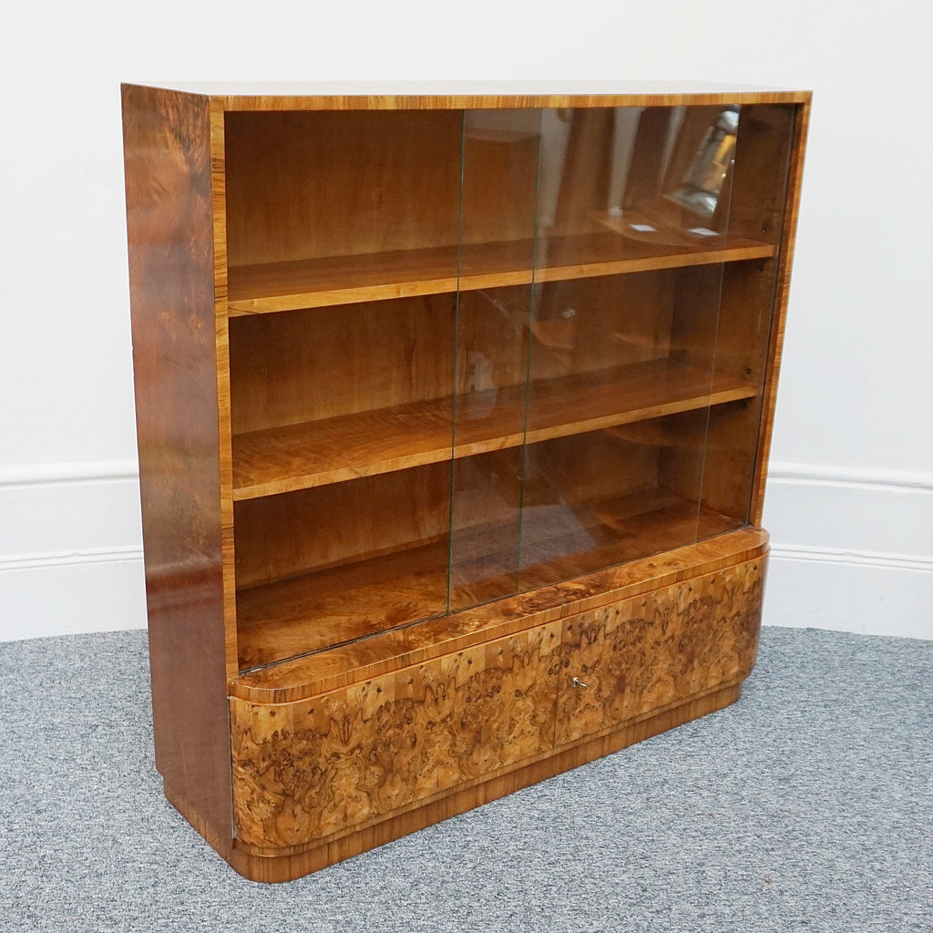 Original Walnut Art Deco Bookcase - Jeroen Markies Art Deco