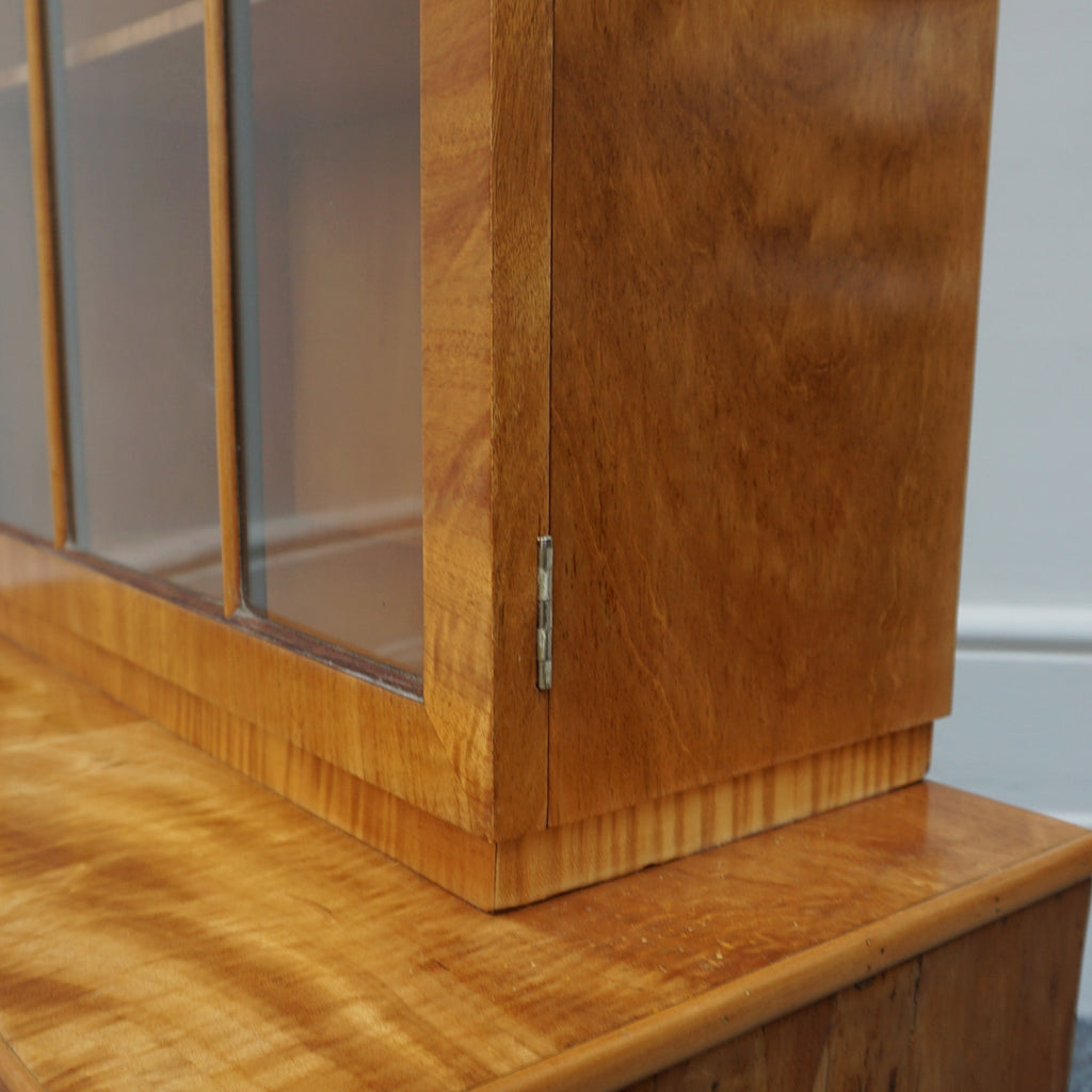 Vintage Art Deco Bookcase with Satin Birch Veneer - Jeroen Markies Art Deco