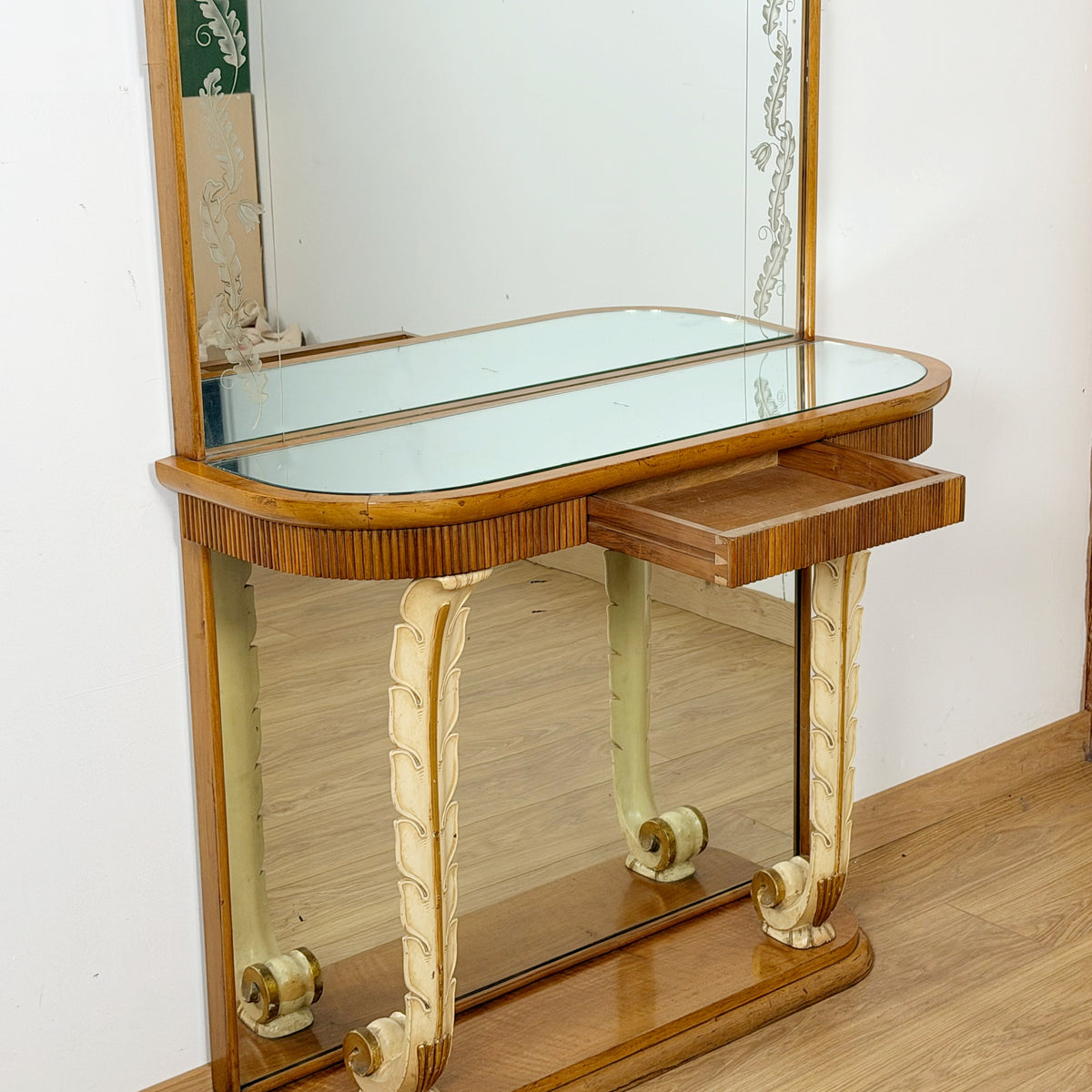 Osvaldo Borsani Hall Mirror / Console Table - Mid-Century Console Table - Markies Antiques Ltd
