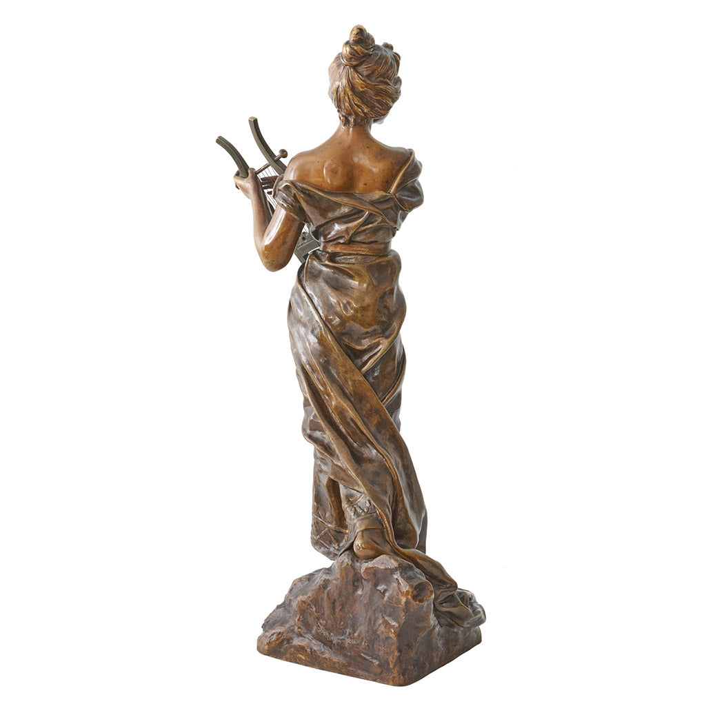 Emmanuel Villanis 'Sapho'' Large Bronze Sculpture - Jeroen Markies Art Deco