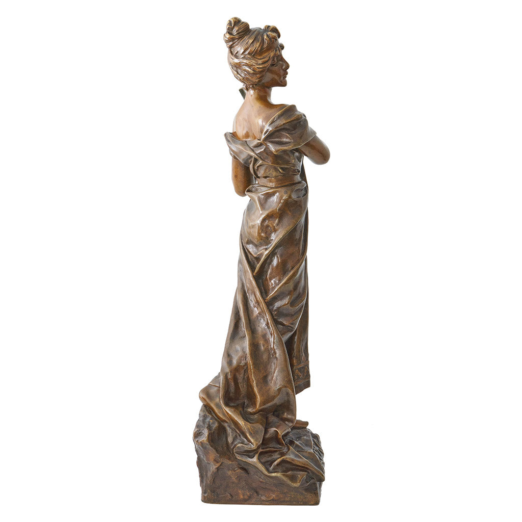 Emmanuel Villanis 'Sapho'' Large Bronze Sculpture - Jeroen Markies Art Deco
