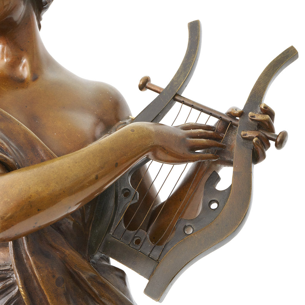 Emmanuel Villanis 'Sapho'' Large Bronze Sculpture - Jeroen Markies Art Deco