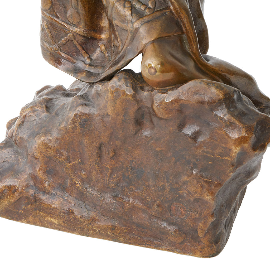 Emmanuel Villanis 'Sapho'' Large Bronze Sculpture - Jeroen Markies Art Deco