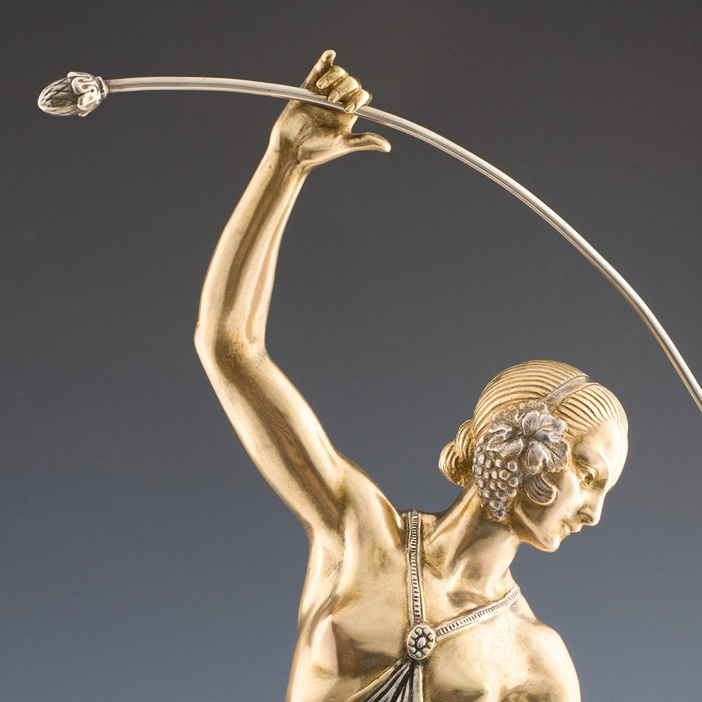 Original Art Deco Bronze Sculpture of a Dancer by JD Guirande / Jo Descomps - Jeroen Markies Art Deco