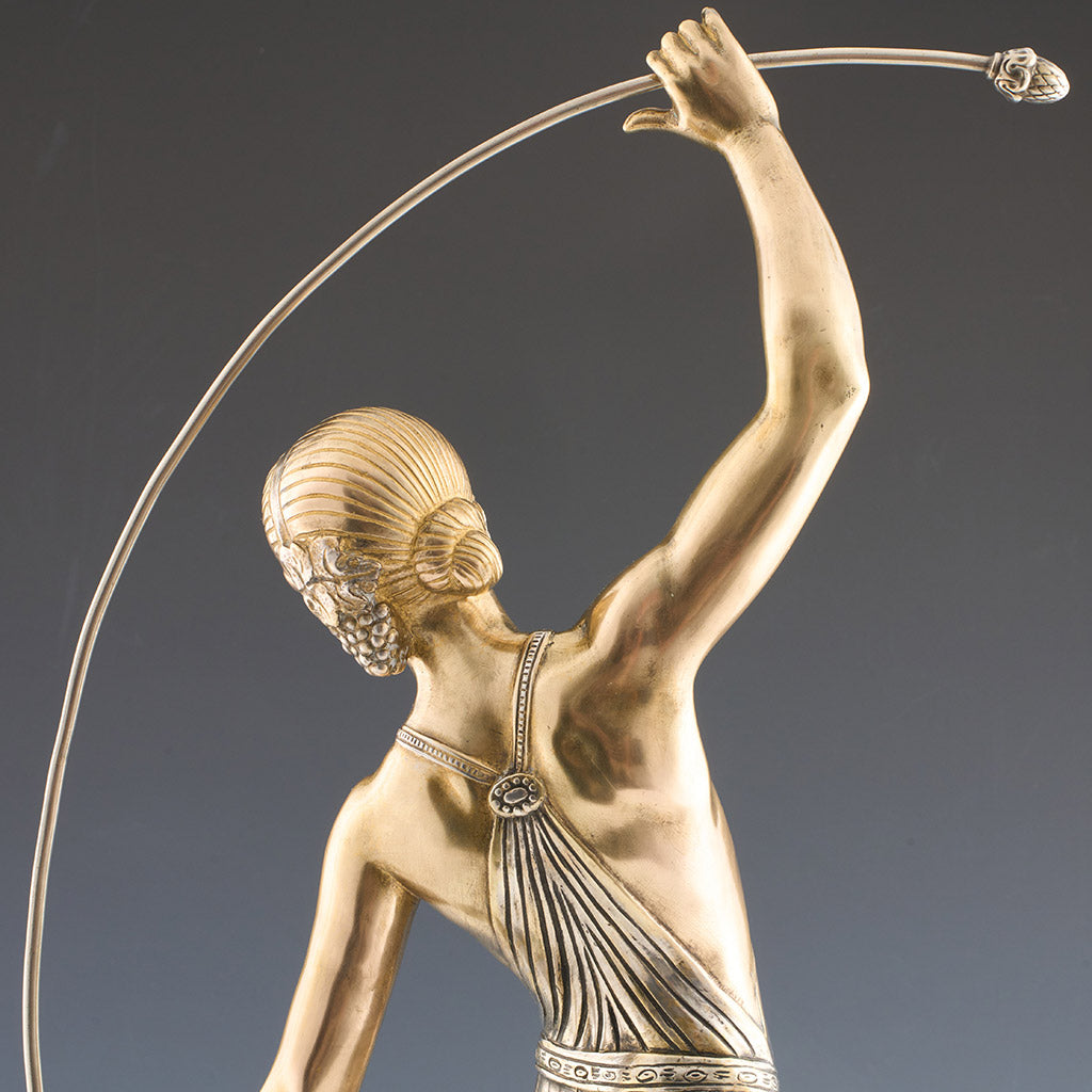 Original Art Deco Bronze Sculpture of a Dancer by JD Guirande / Jo Descomps - Jeroen Markies Art Deco