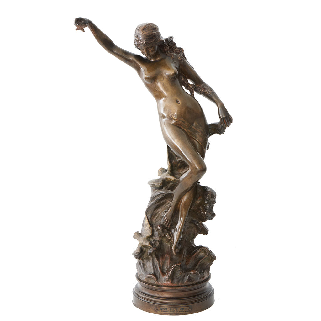 'Etoile de Mer' by Edouard Drouot Art Nouveau Bronze Sculpture - Jeroen Markies Art Deco