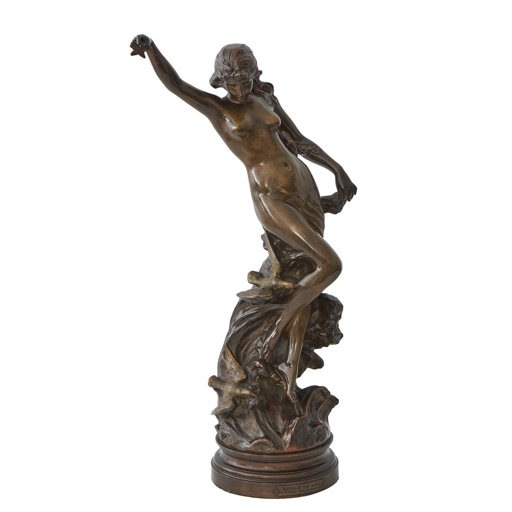 'Etoile de Mer' by Edouard Drouot Art Nouveau Bronze Sculpture - Jeroen Markies Art Deco