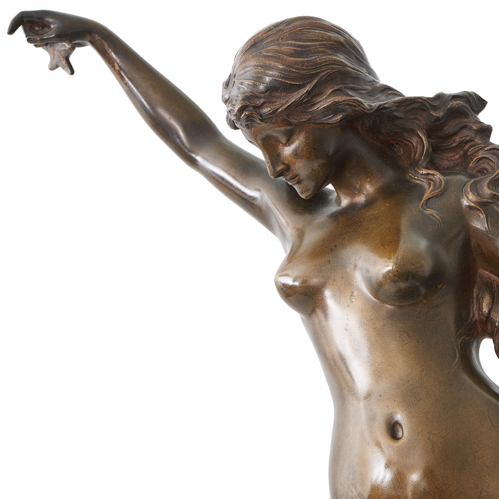 'Etoile de Mer' by Edouard Drouot Art Nouveau Bronze Sculpture - Jeroen Markies Art Deco