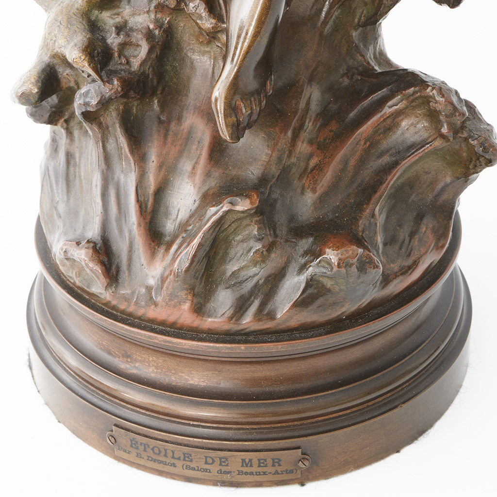 'Etoile de Mer' by Edouard Drouot Art Nouveau Bronze Sculpture - Jeroen Markies Art Deco