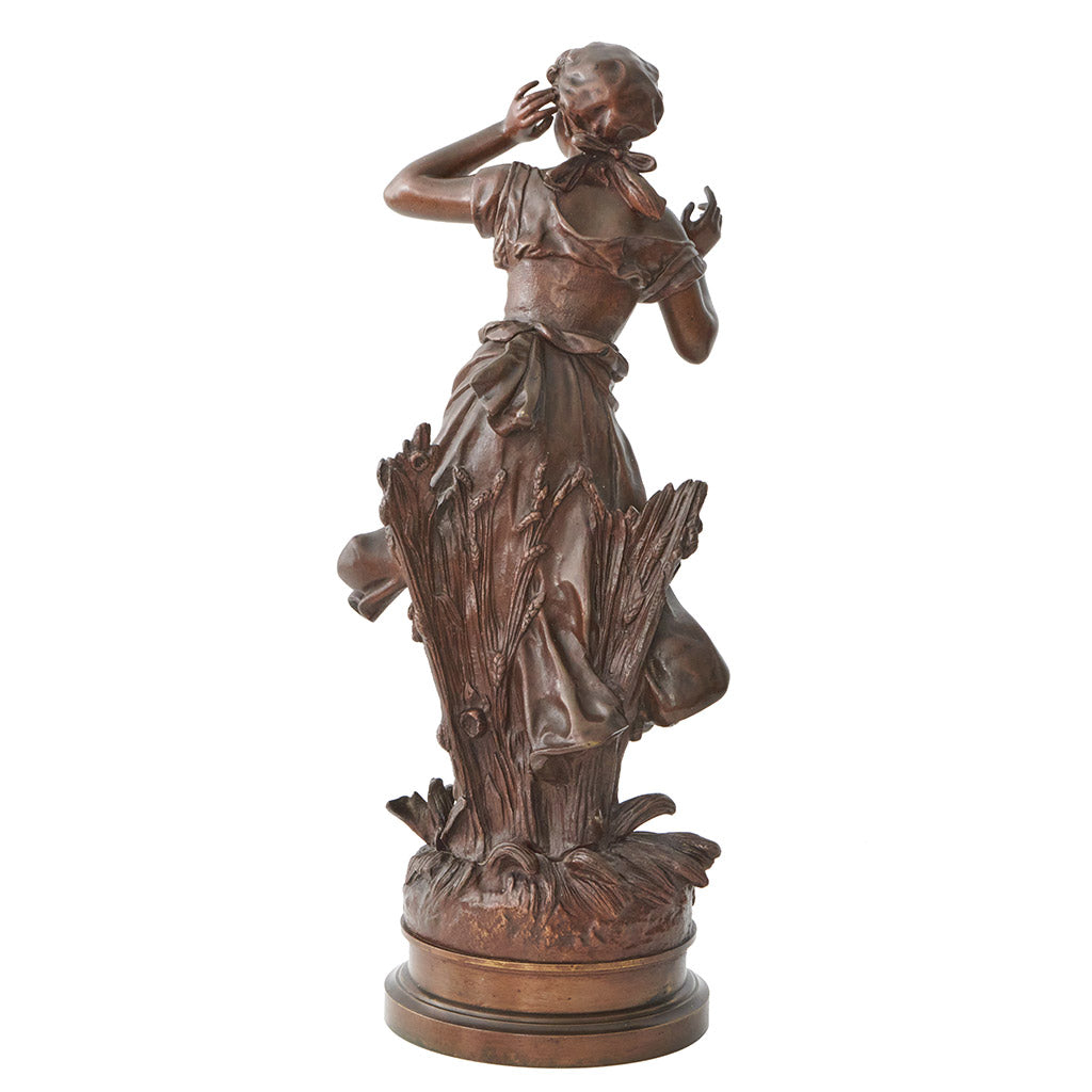 'L'Echo' Art Nouveau Bronze Sculpture of a young maiden - Jeroen Markies Art Deco
