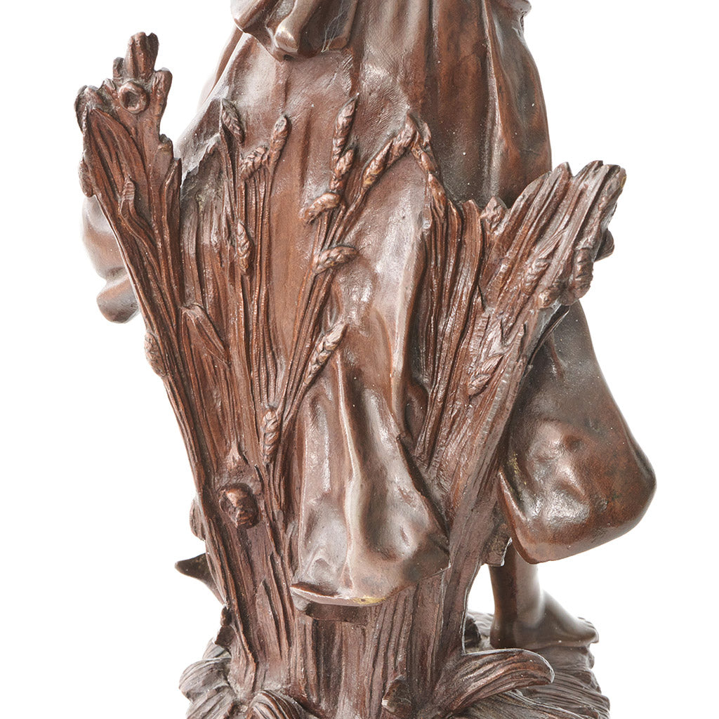 'L'Echo' Art Nouveau Bronze Sculpture of a young maiden - Jeroen Markies Art Deco