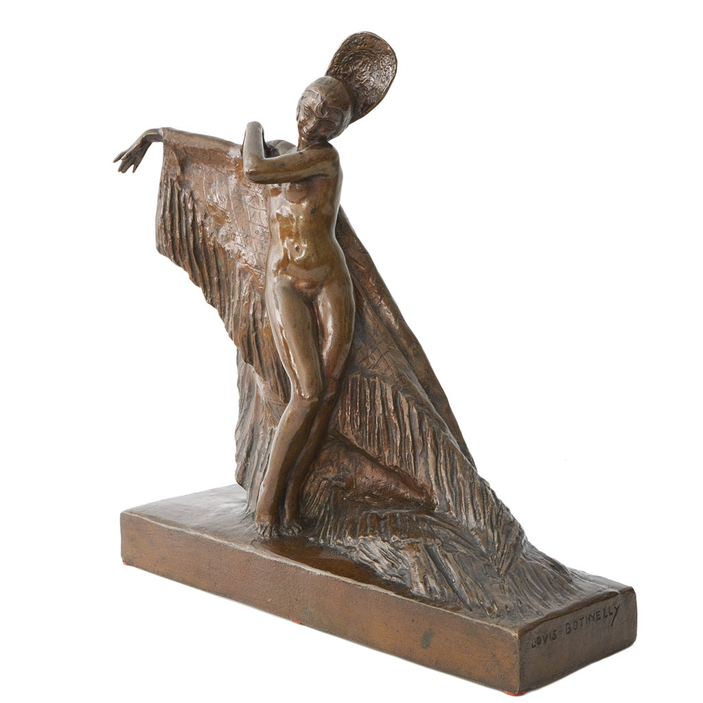 Art Deco Bronze Sculpture 'Spanish Dancer' by Louis Botinelly - Jeroen Markies Art Deco