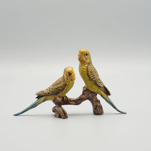 Cold Painted Bronze Budgerigars