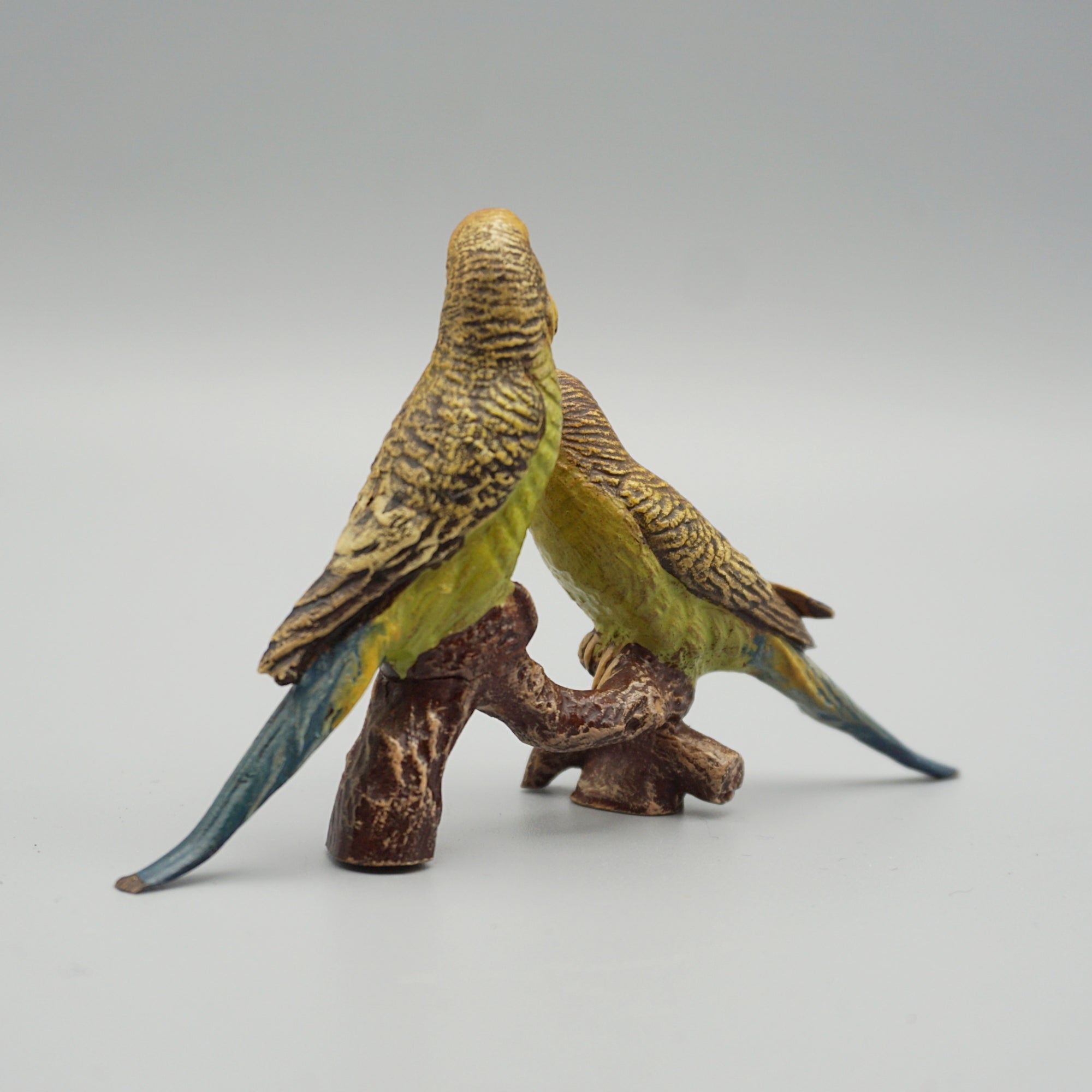 Cold Painted Bronze Budgerigars