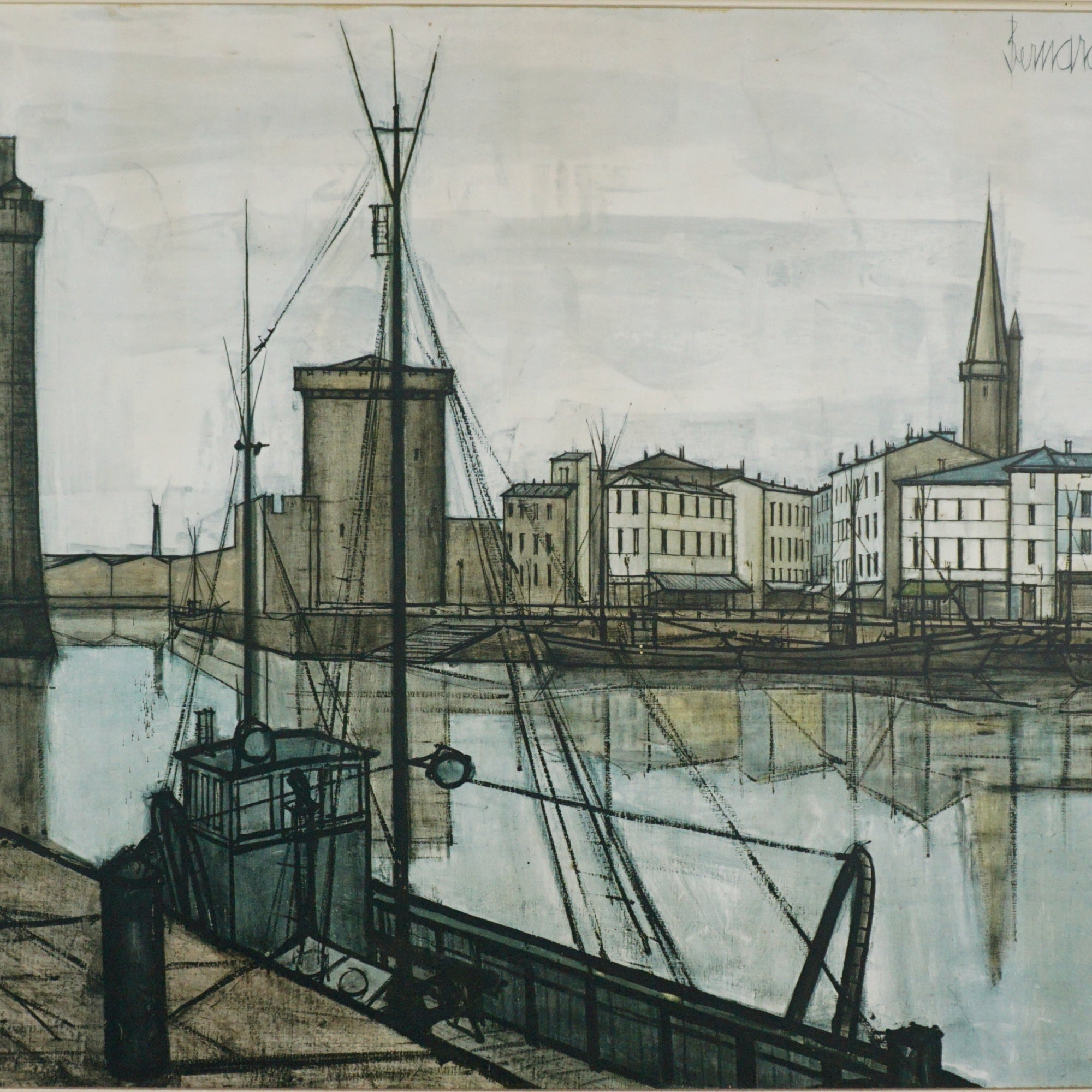 'Le Port de la Rochelle' Bernard Buffet Print