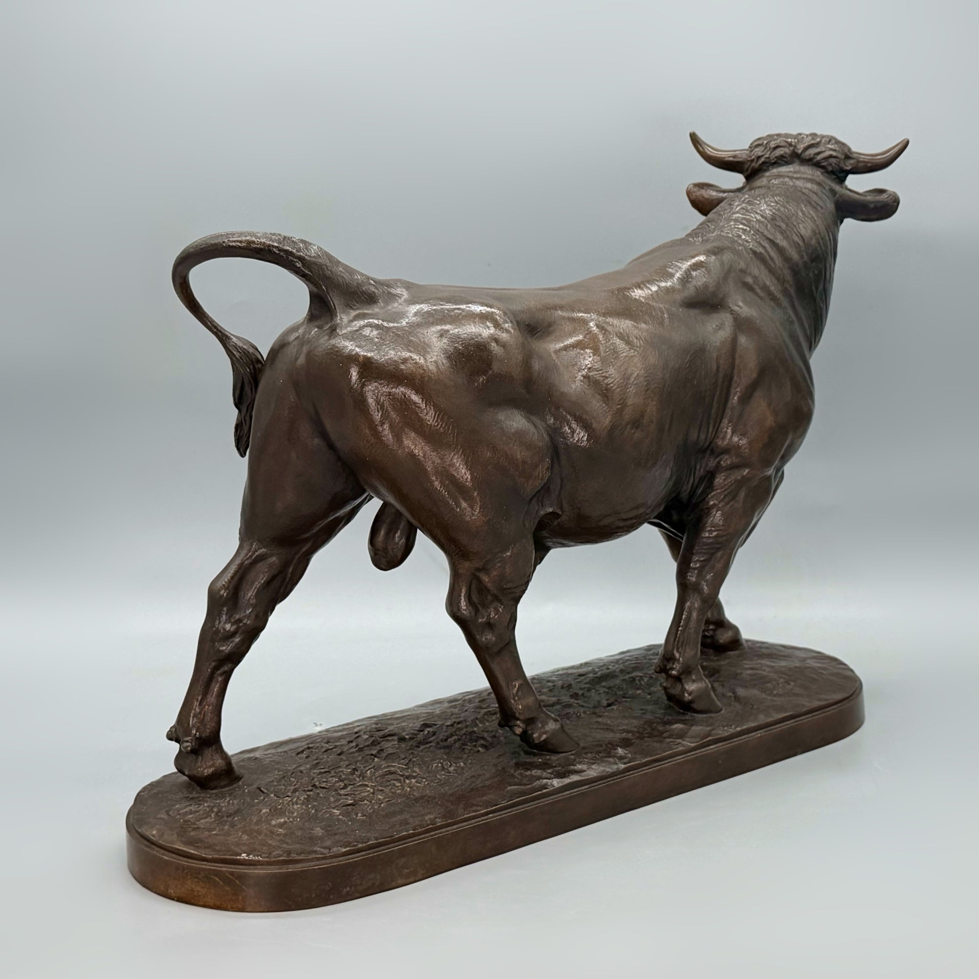 'Tareau Debout' Large Standing Bull in Bronze by Isidore Bonheur 19th Century Animalier Sculpture - Markies Antiques Ltd