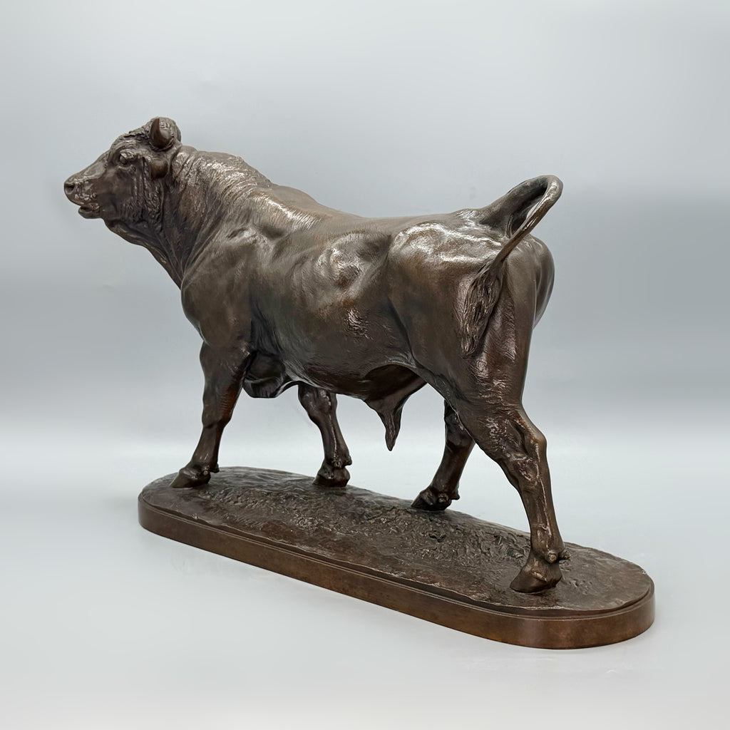 'Tareau Debout' Large Standing Bull in Bronze by Isidore Bonheur 19th Century Animalier Sculpture - Markies Antiques Ltd