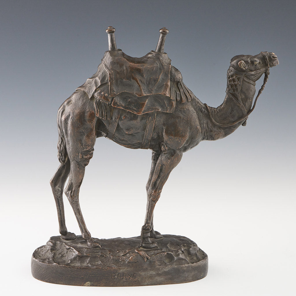 Antoine Louis Barye. 19th Century Bronze. barctrian Camel - Jeroen Markies Art Deco